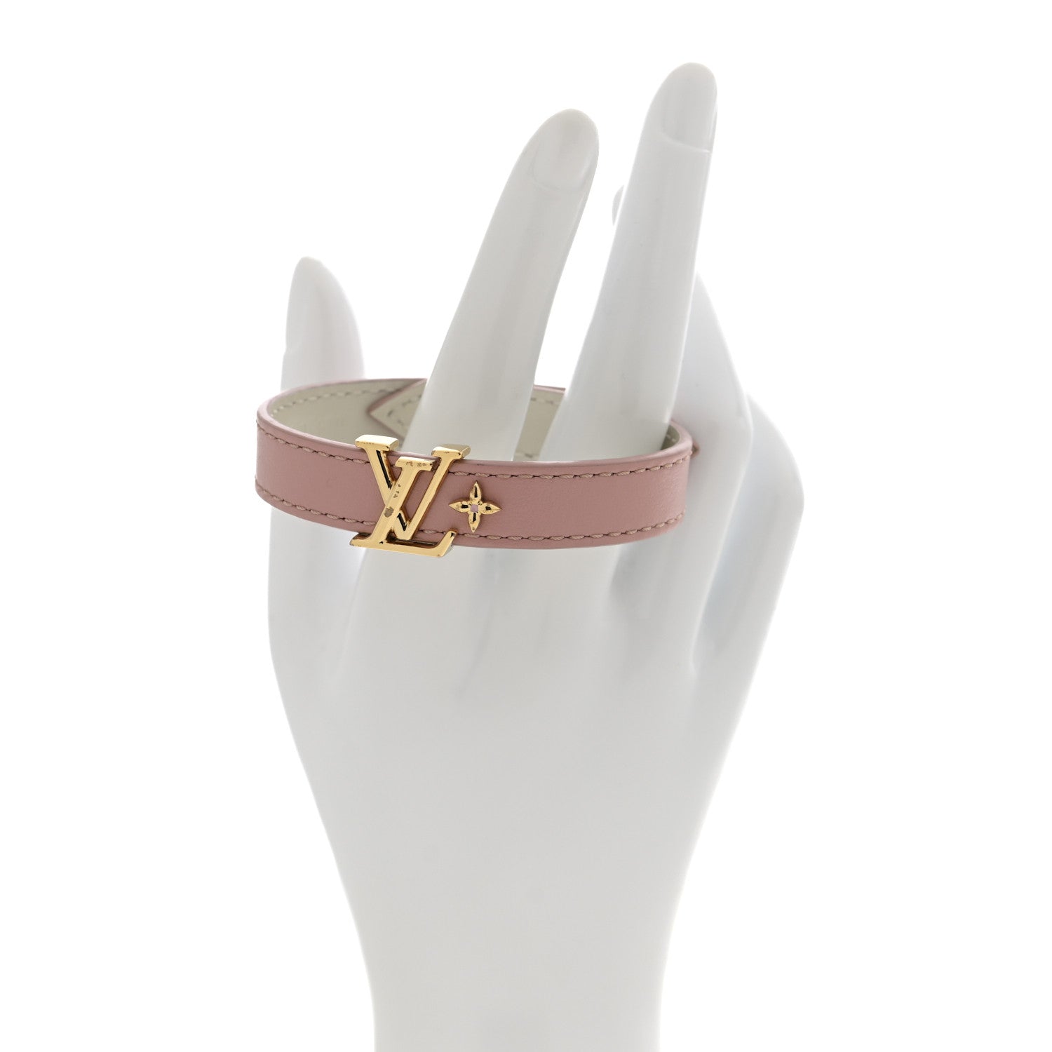 Calfskin Iconic Bracelet 17 Rose Poudre