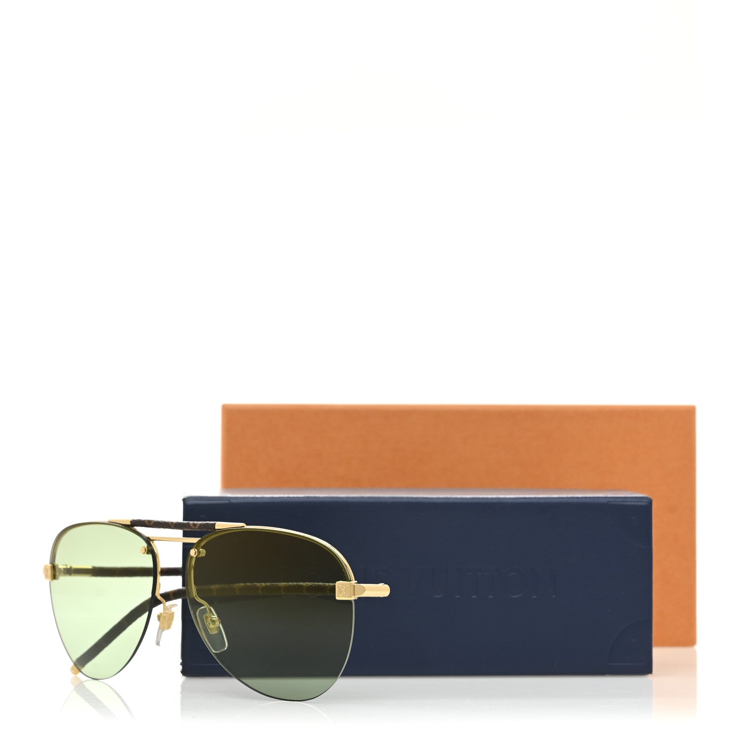 Metal Monogram Clockwise Sunglasses Z1108W Green