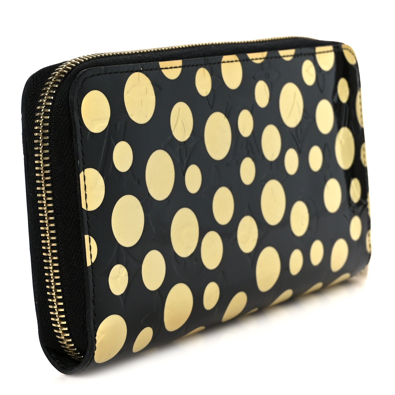 Vernis Kusama Infinity Dots Zippy Wallet Black