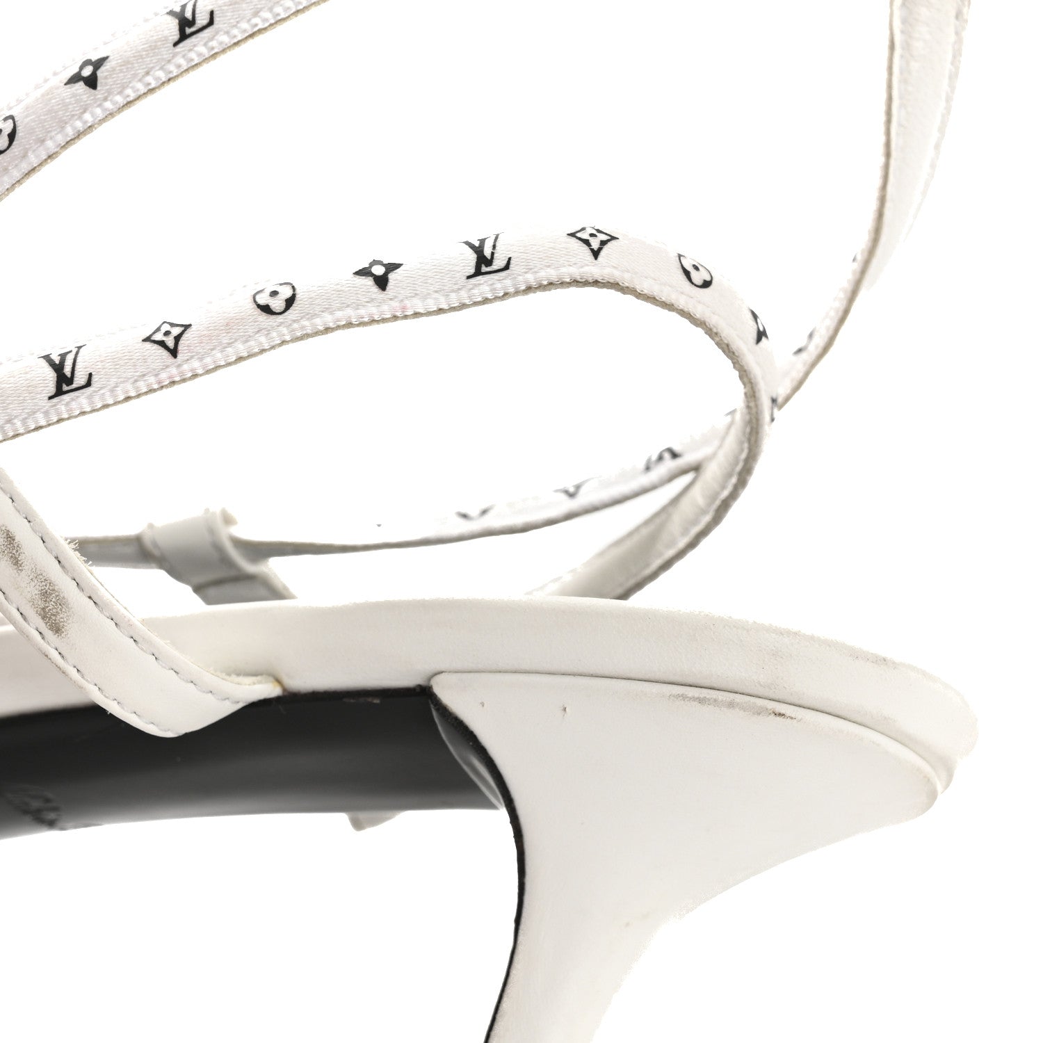 Satin Calfskin Citizen Sandal 41 White