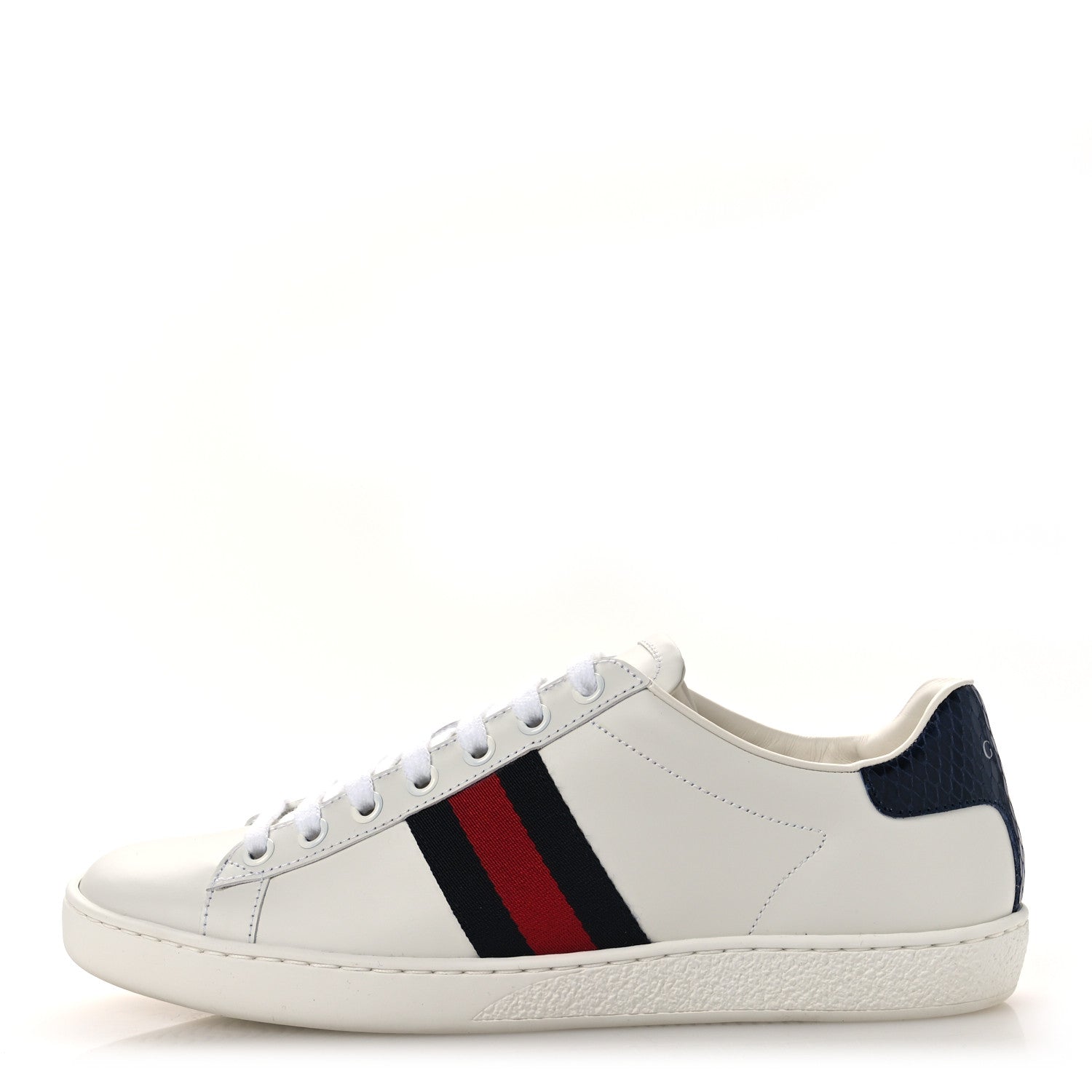 Calfskin Ayers Web Womens Ace Sneakers 37.5 White Blue