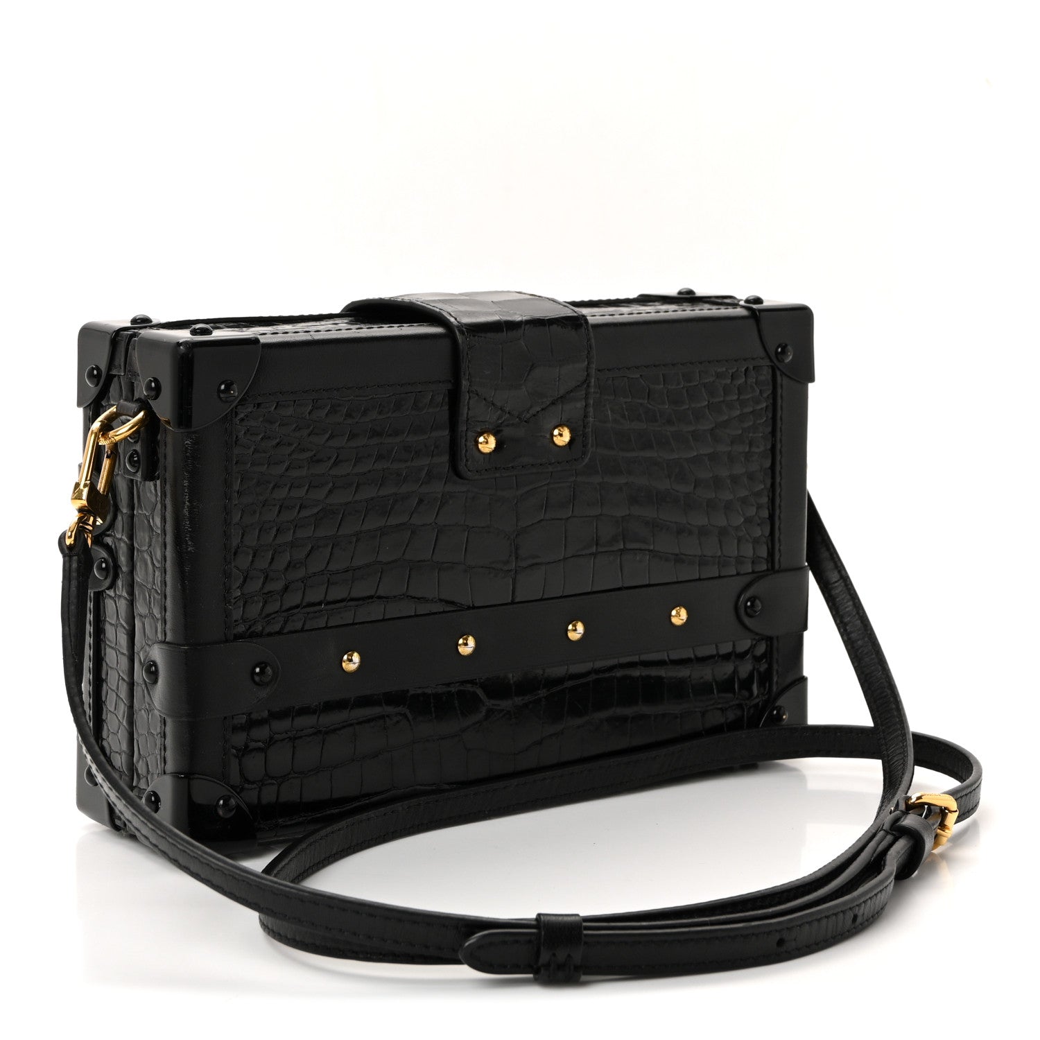 Crocodile Petite Malle Black