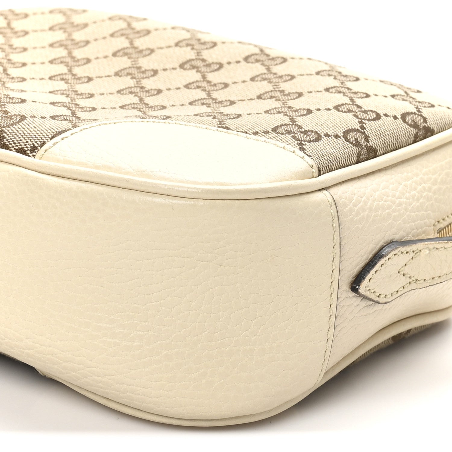 Monogram Dollar Calfskin Mini Bree Messenger Bag Beige Ebony Avoire