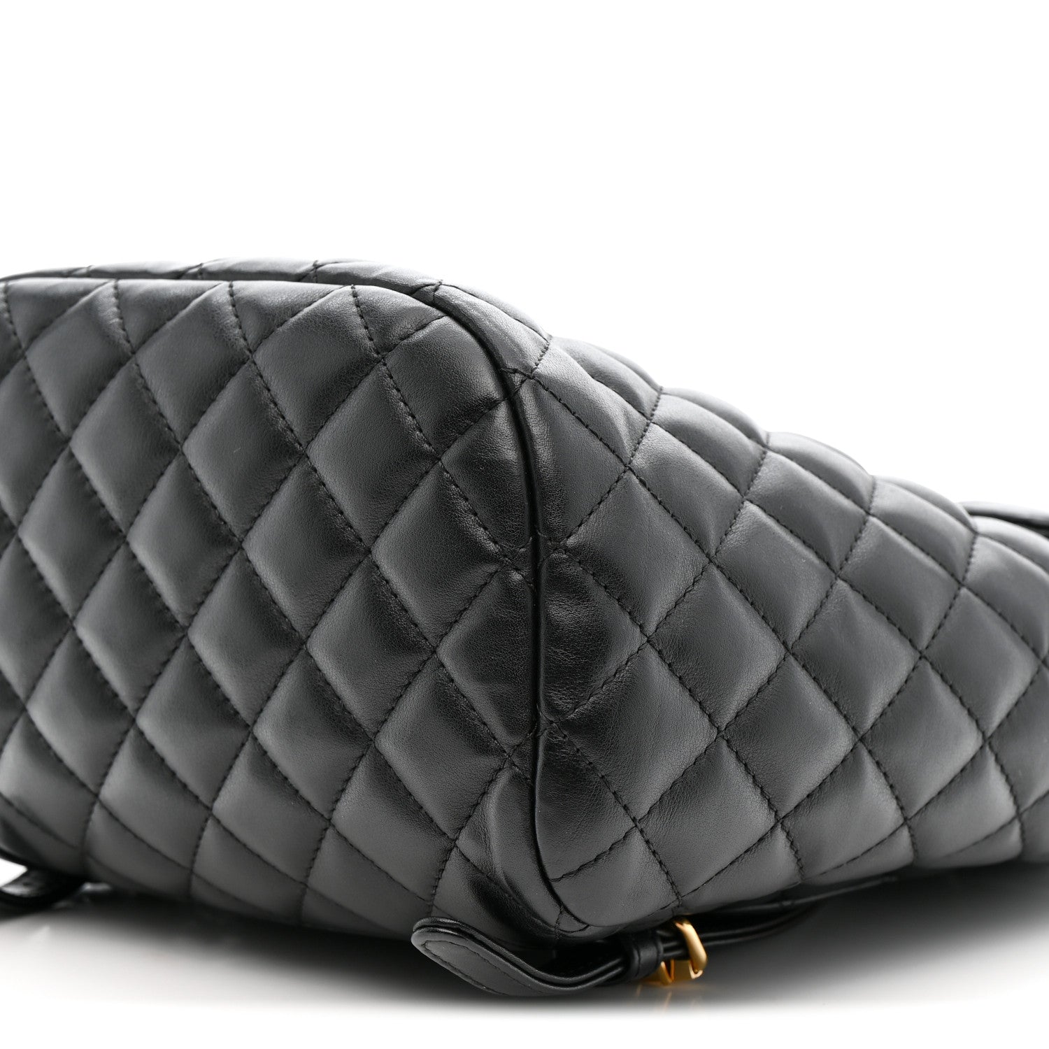 Calfskin Quilted Small Urban Spirit Backpack Black