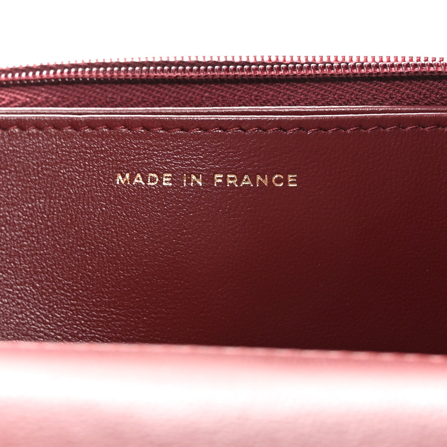 Lambskin Quilted Top Handle Clutch With Chain Burgundy
