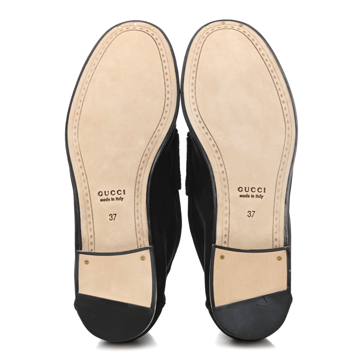 Suede Calfskin Womens 1953 Horsebit Loafers 37 Black