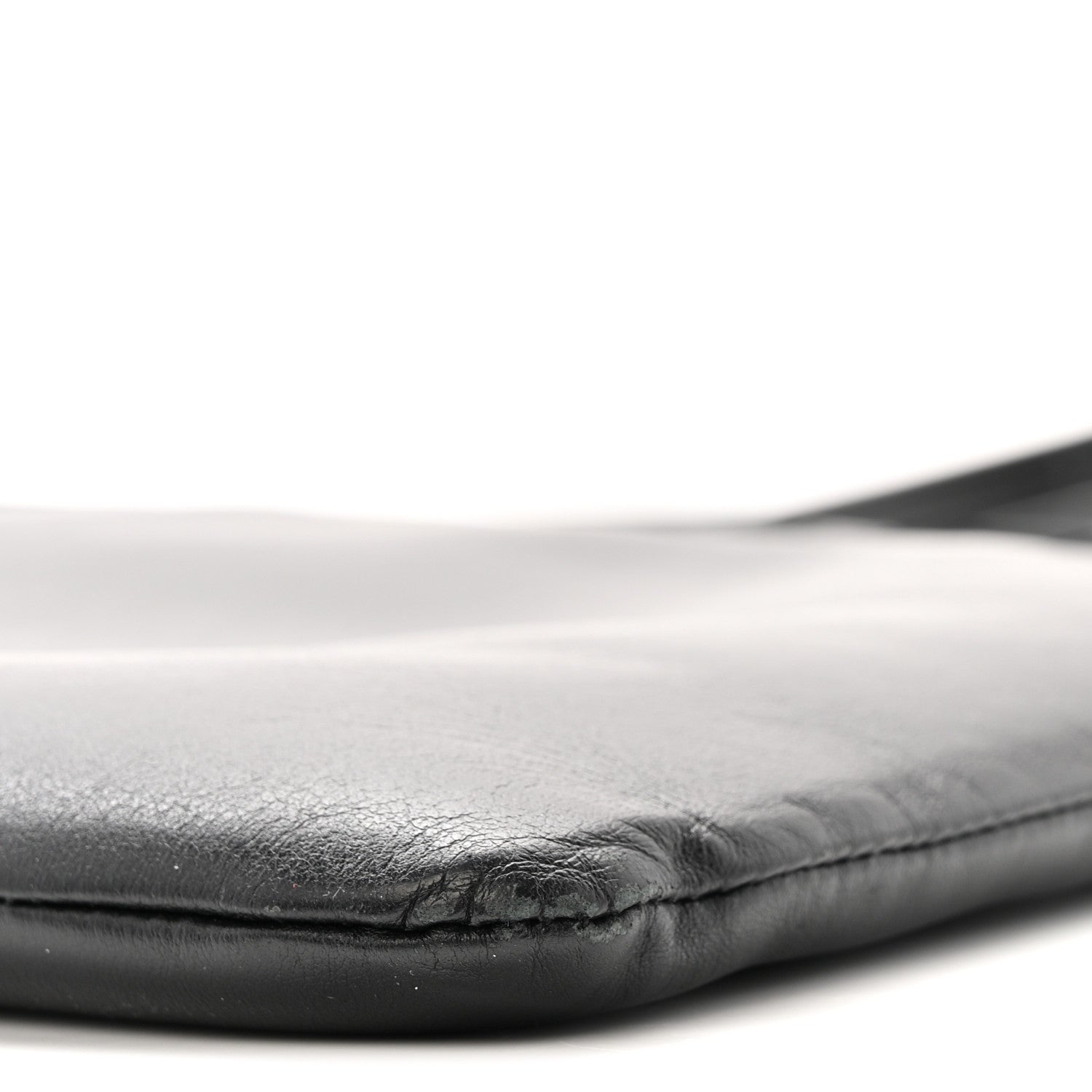 Calfskin Teen Monogram Crossbody Bag Black