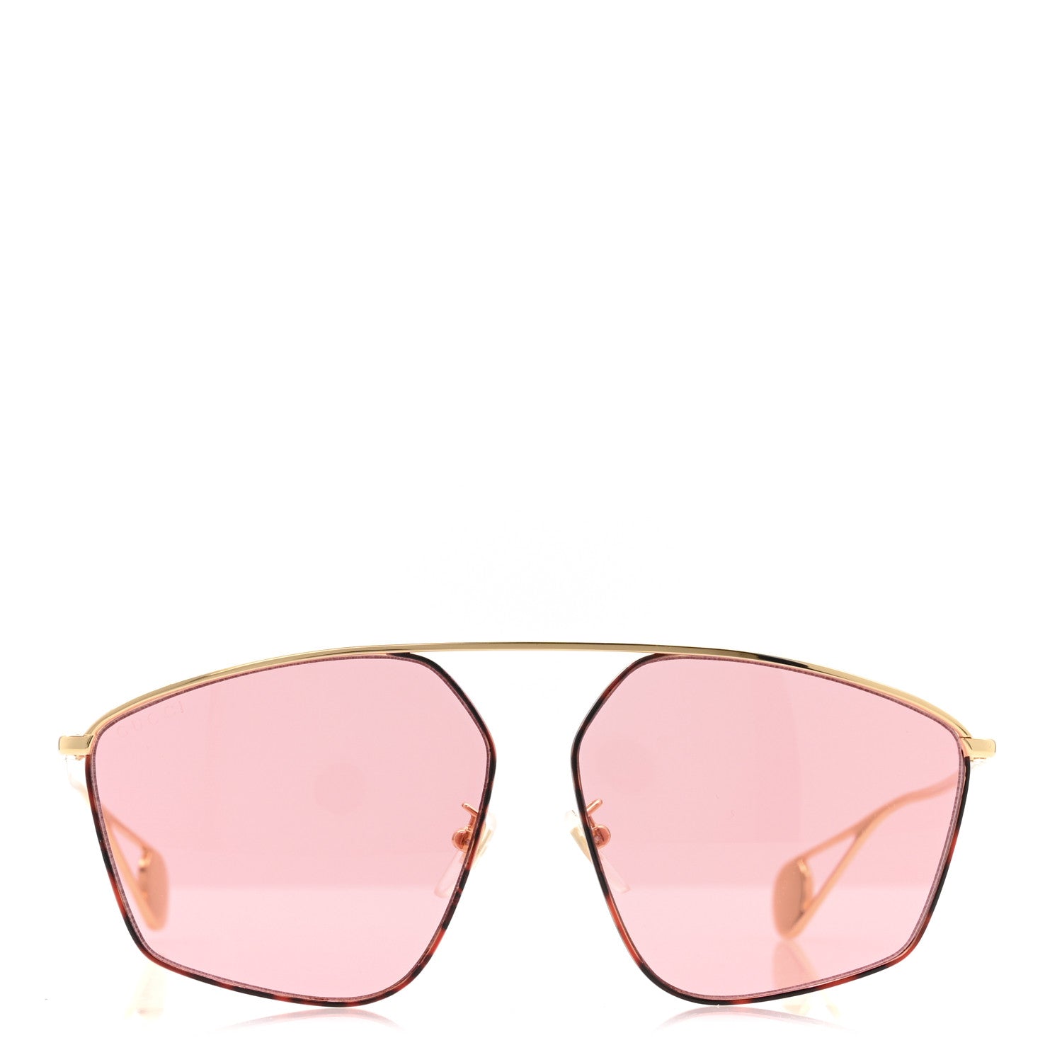 Square Frame GG0437SA Sunglasses Gold
