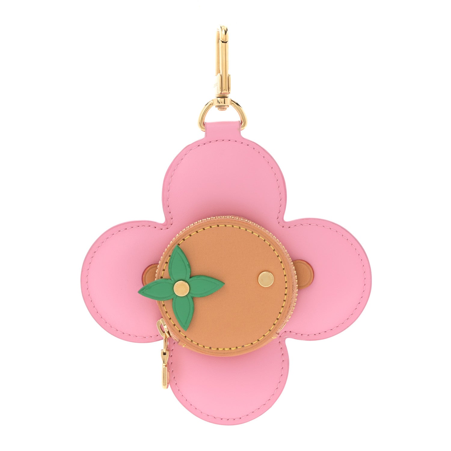 Calfskin Vivienne Coin Purse Pink Multicolor