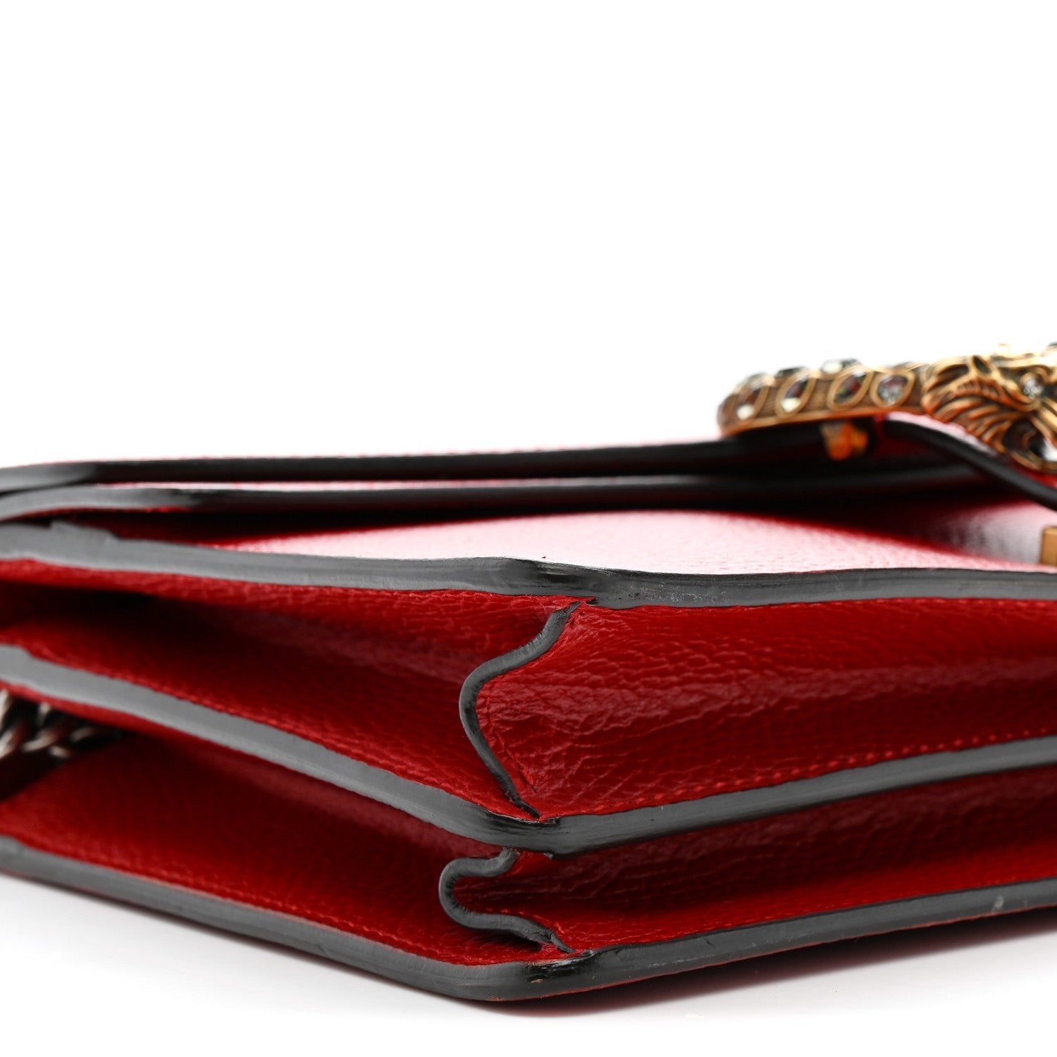 Dollar Calfskin Swarovski Crystal Small Dionysus Shoulder Bag Hibiscus Red