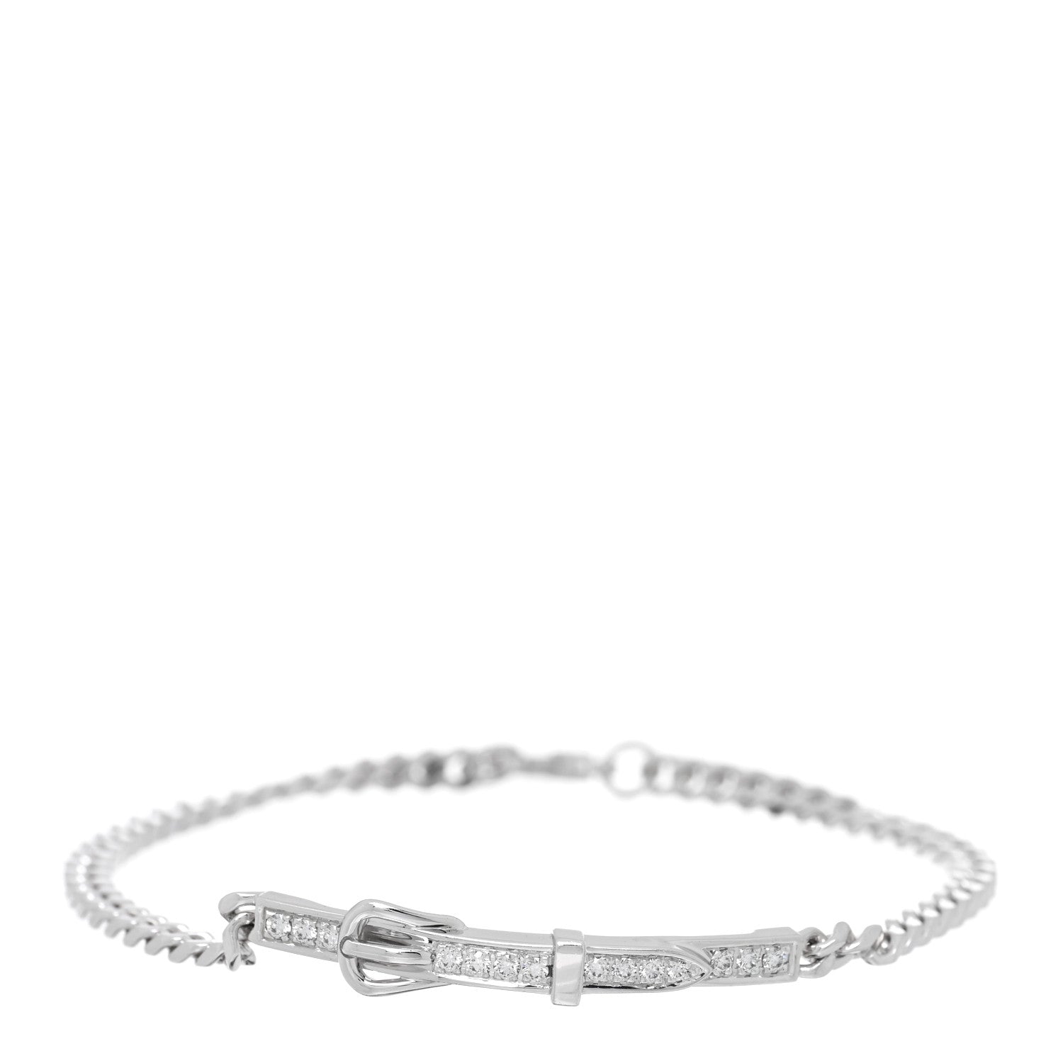 18K White Gold Diamond Etriviere Bracelet