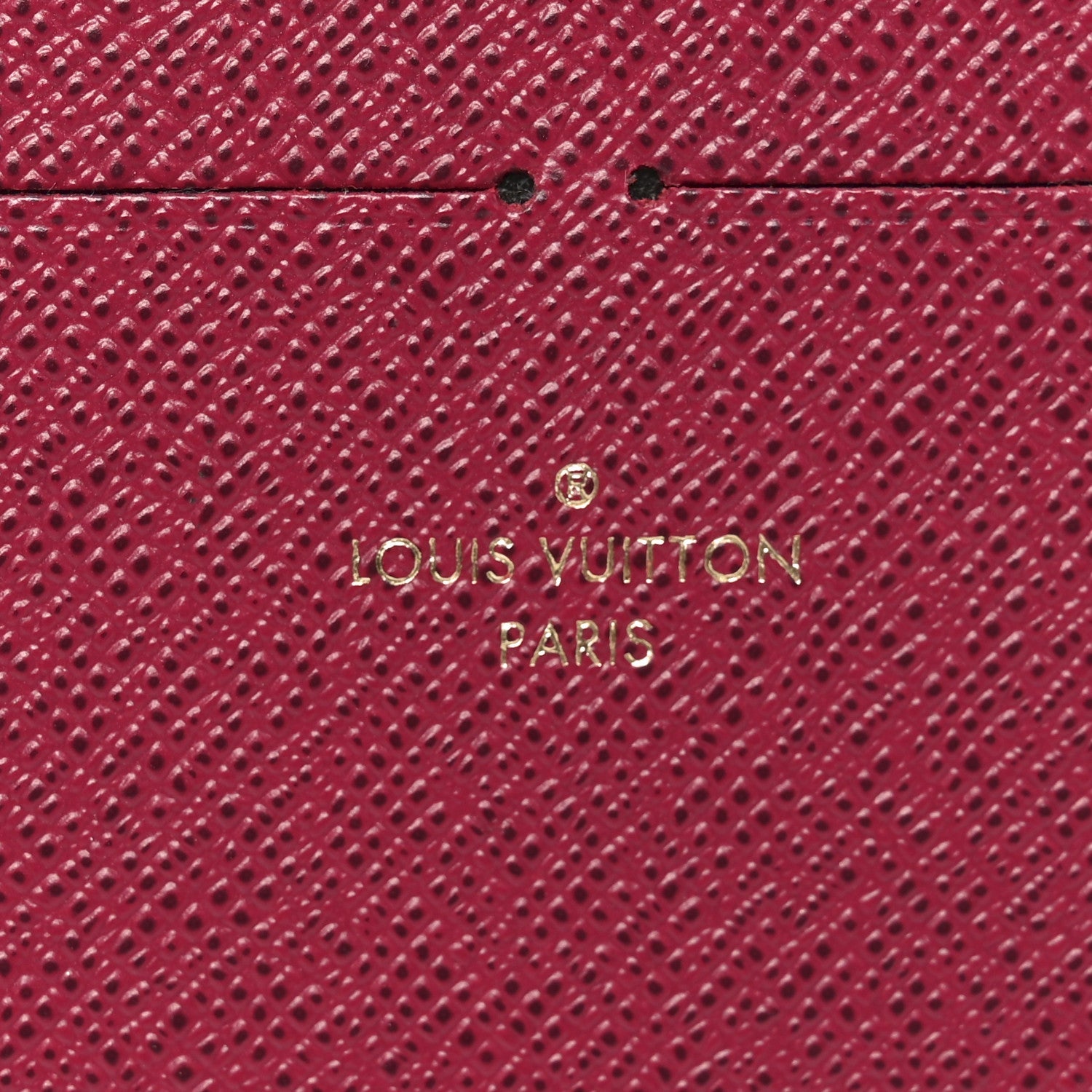 Calfskin Felicie Card Holder Insert Fuchsia