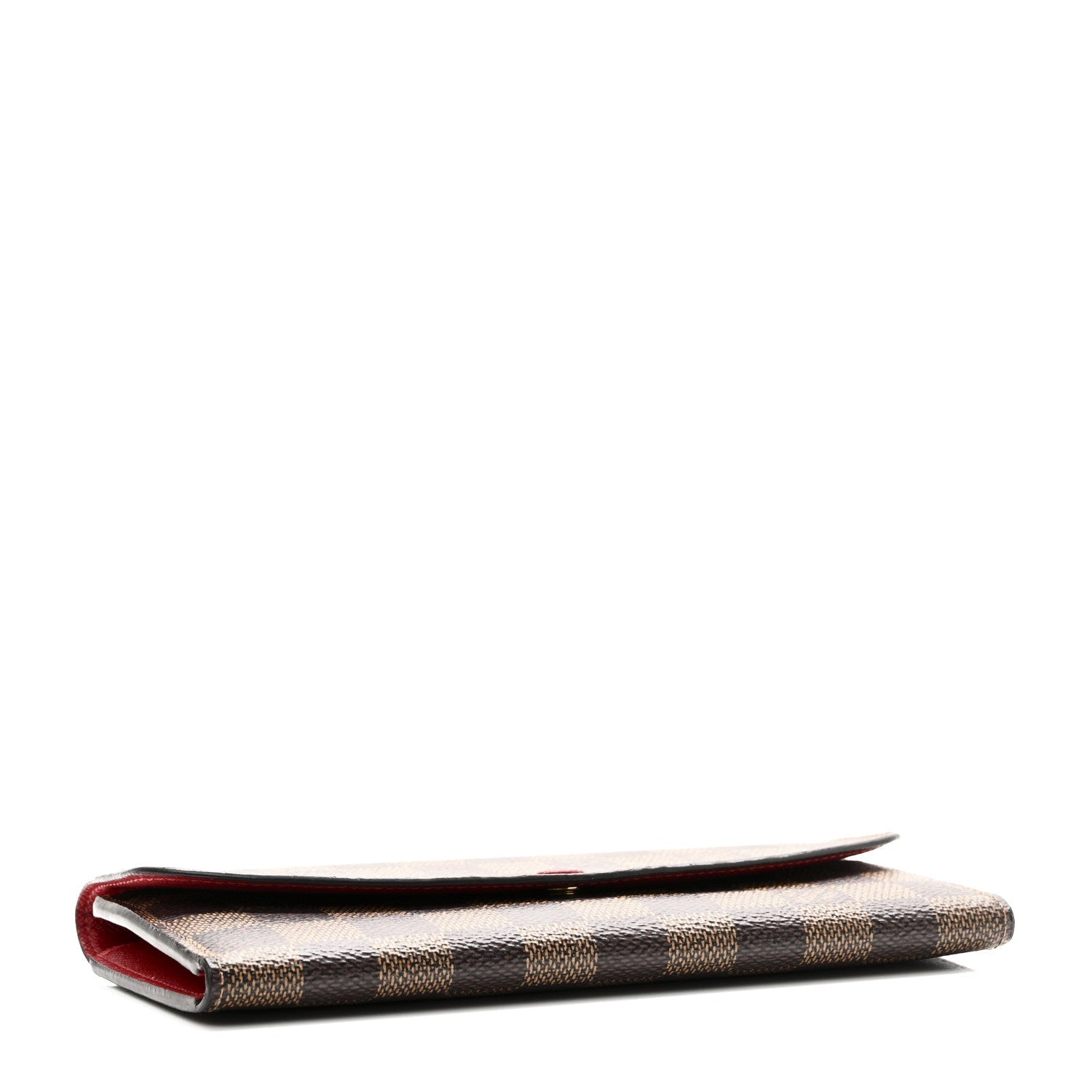 Damier Ebene Emilie Wallet Red