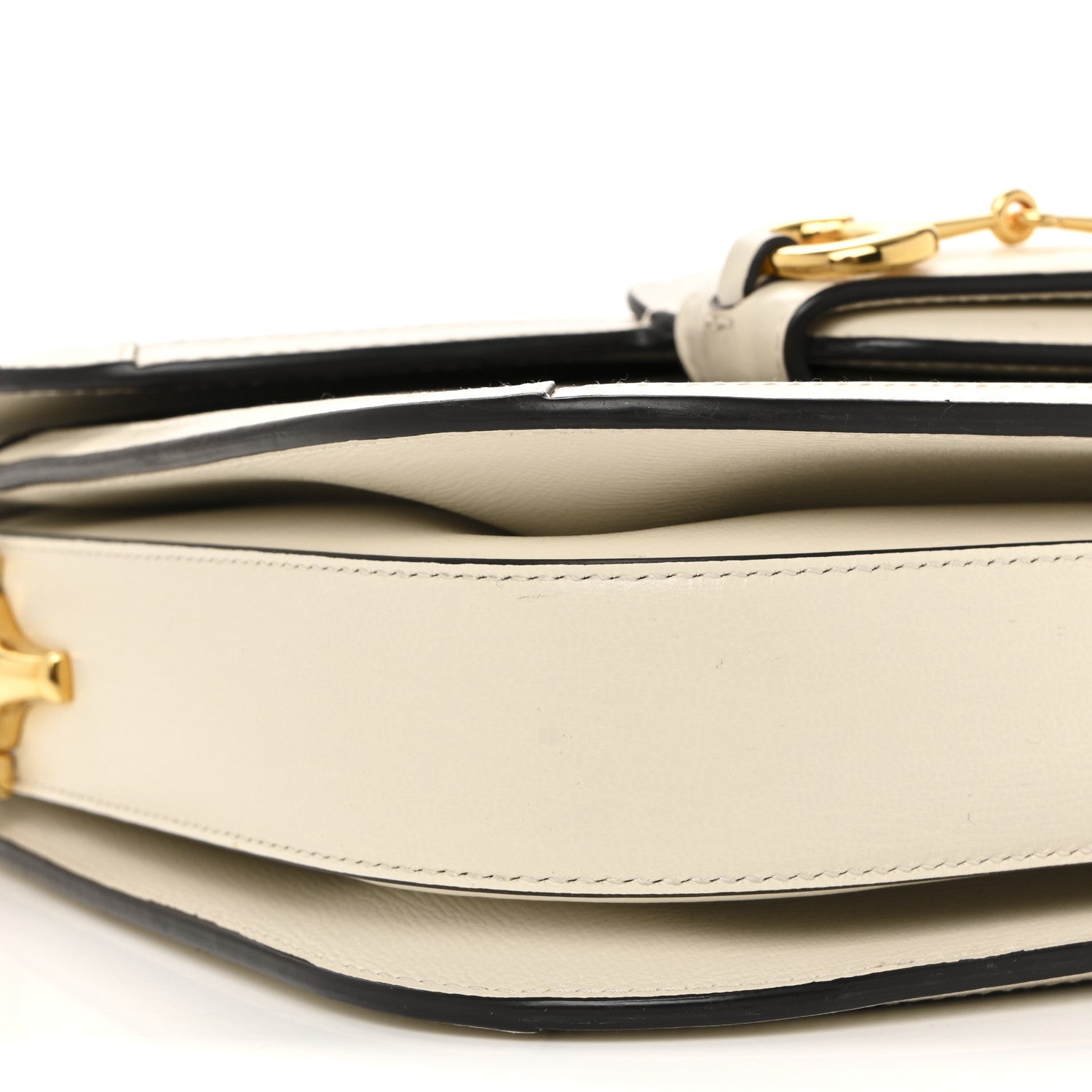 GG Supreme Monogram Horsebit 1955 Shoulder Bag Beige Mystic White