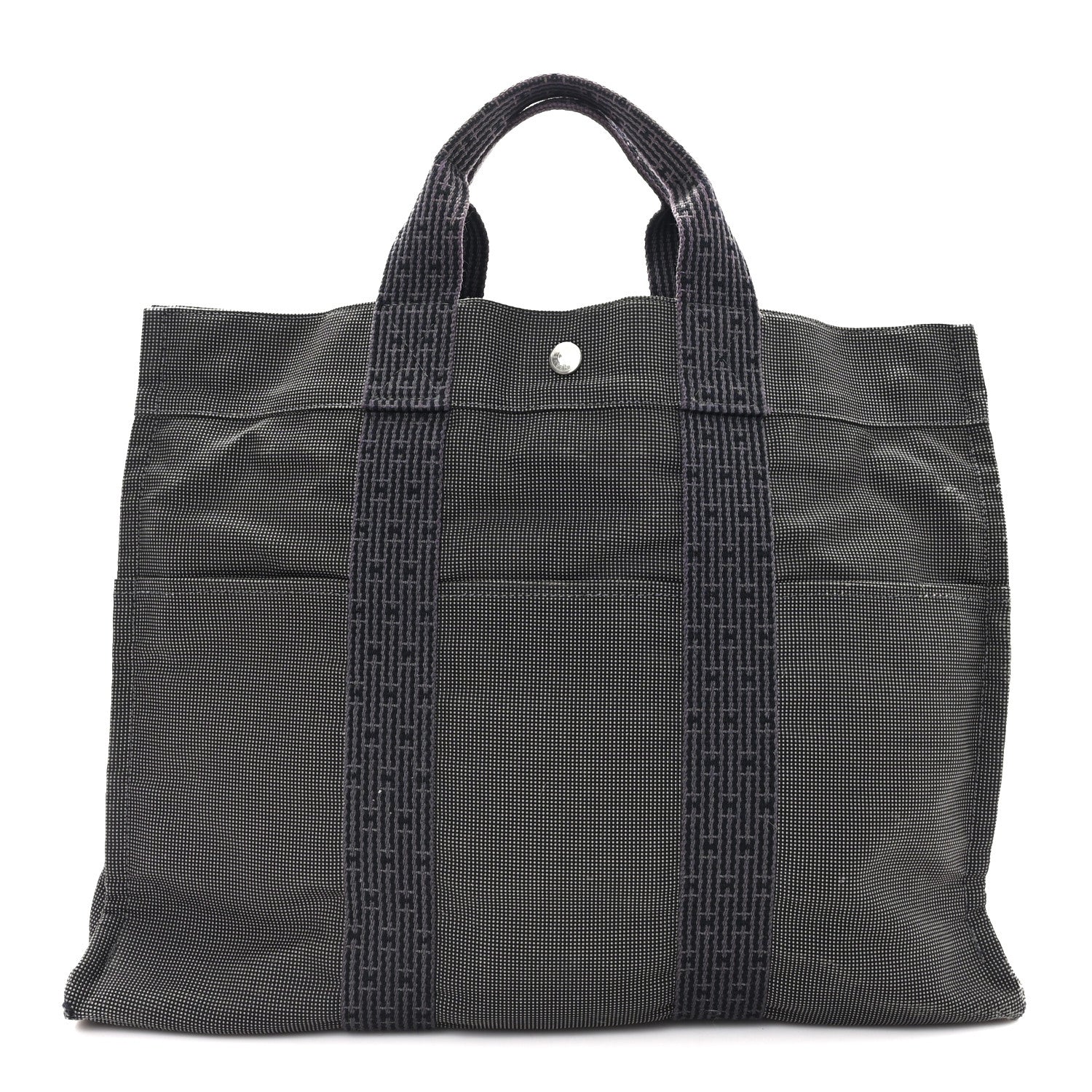 Canvas Herline MM Tote Grey