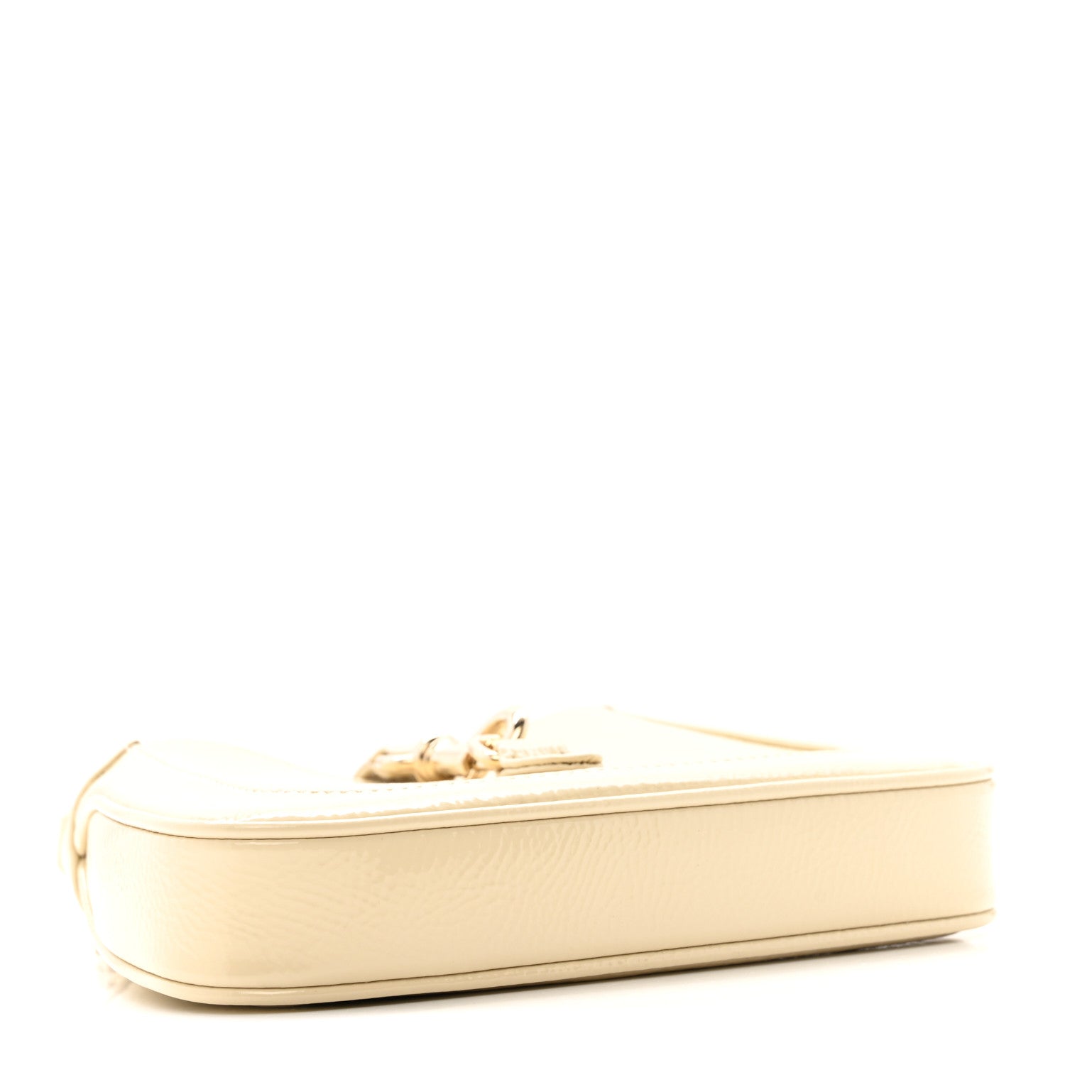Crinkled Patent Mini Jackie Notte Bag New Ivoire