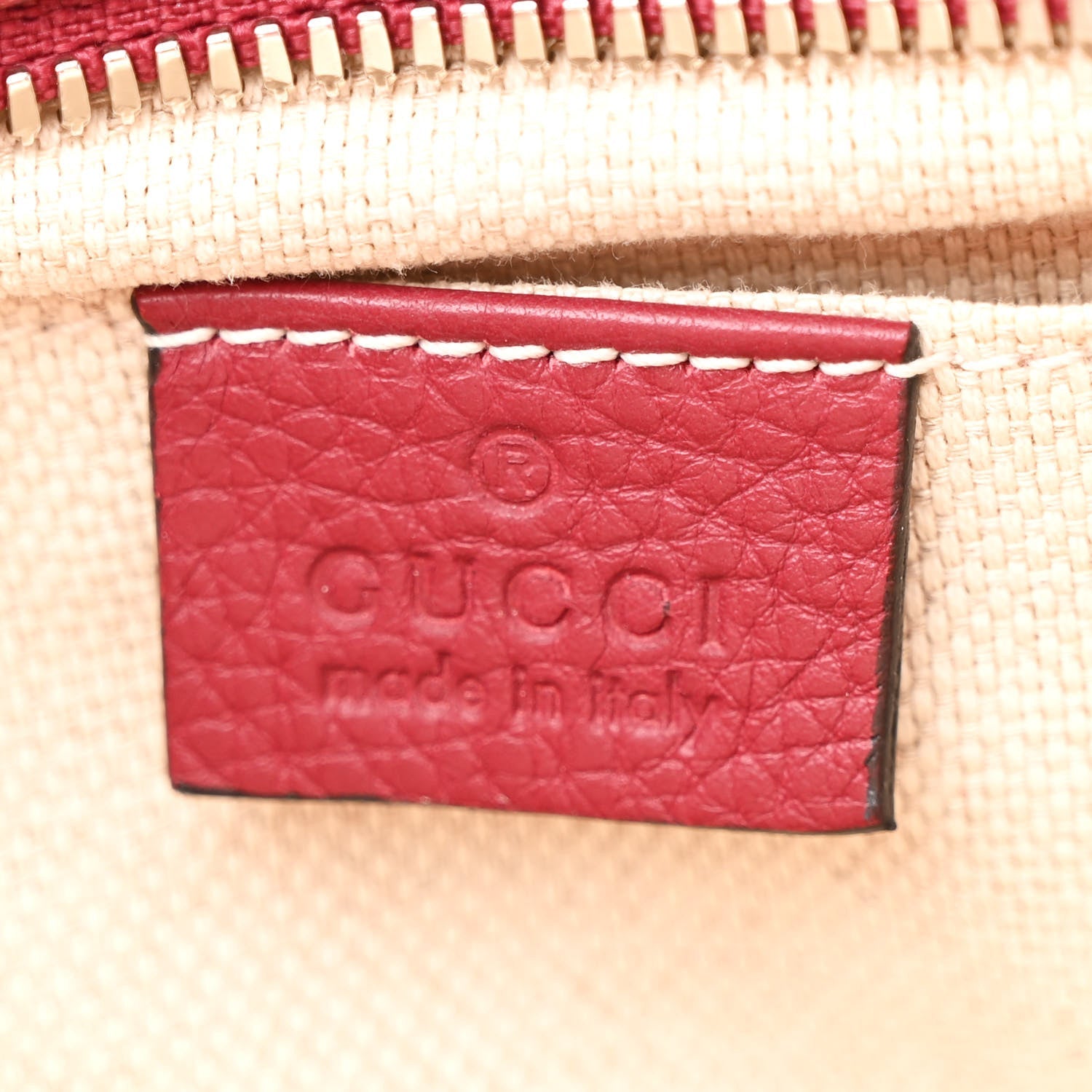 Pebbled Calfskin Studded Small Soho Disco Bag Soft Burgundy