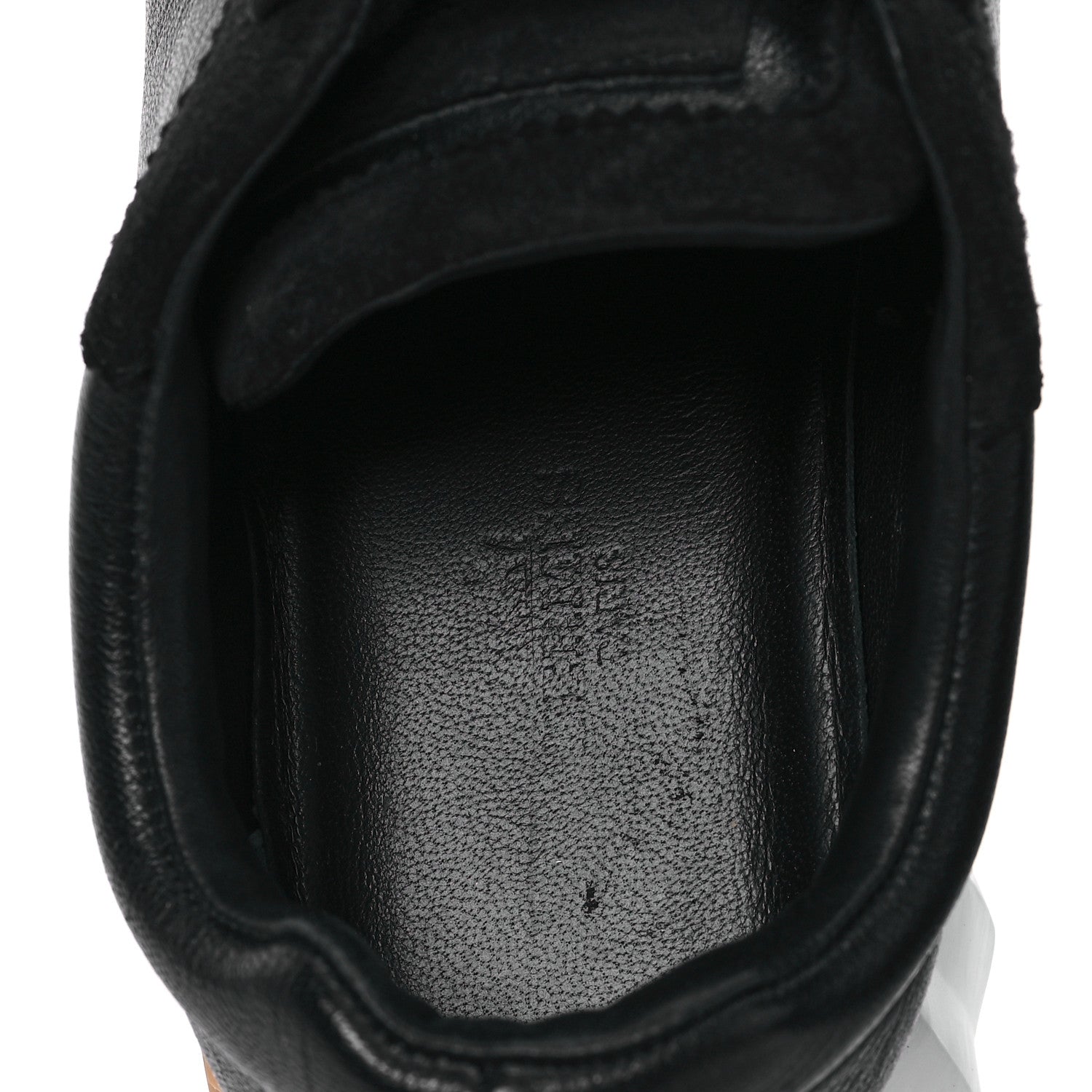 Goatskin Suede Goatskin Bouncing Sneakers 37.5 Black