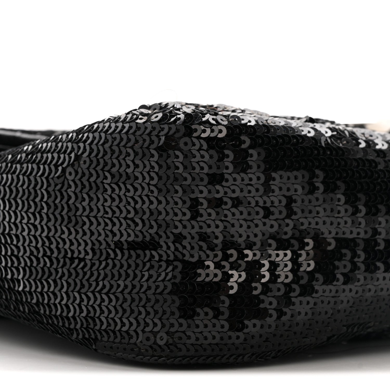 Sequin Matelasse Small GG Marmont Shoulder Bag Black