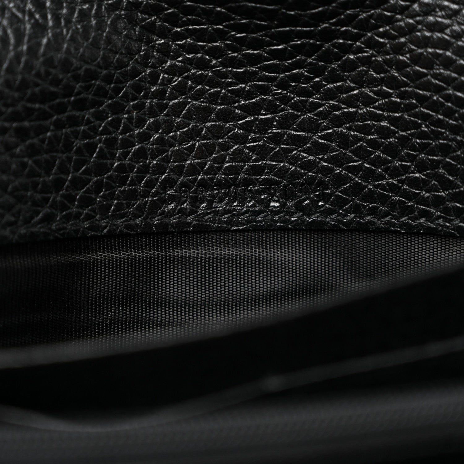 Pebbled Calfskin Large Soho Continental Wallet Black