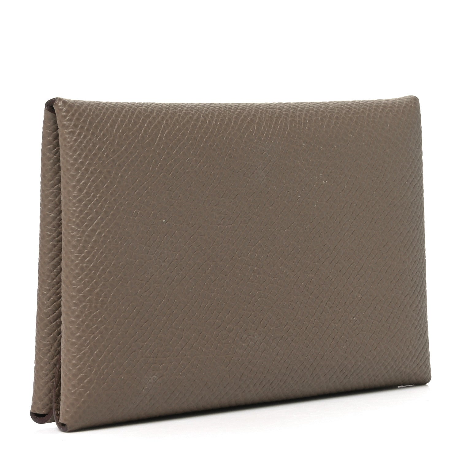 Epsom Calvi Duo Card Case Etoupe