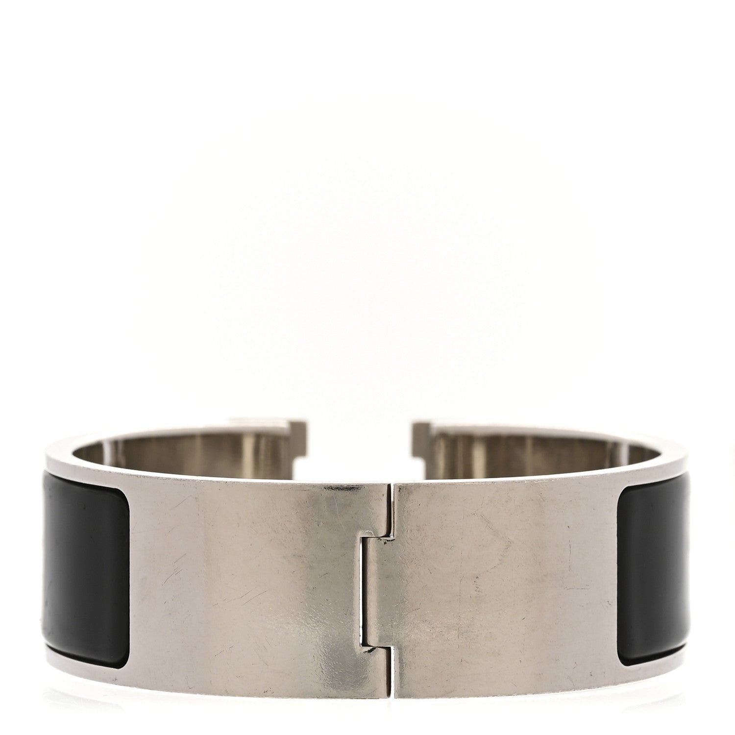 Enamel Wide Clic Clac H Bracelet PM Black