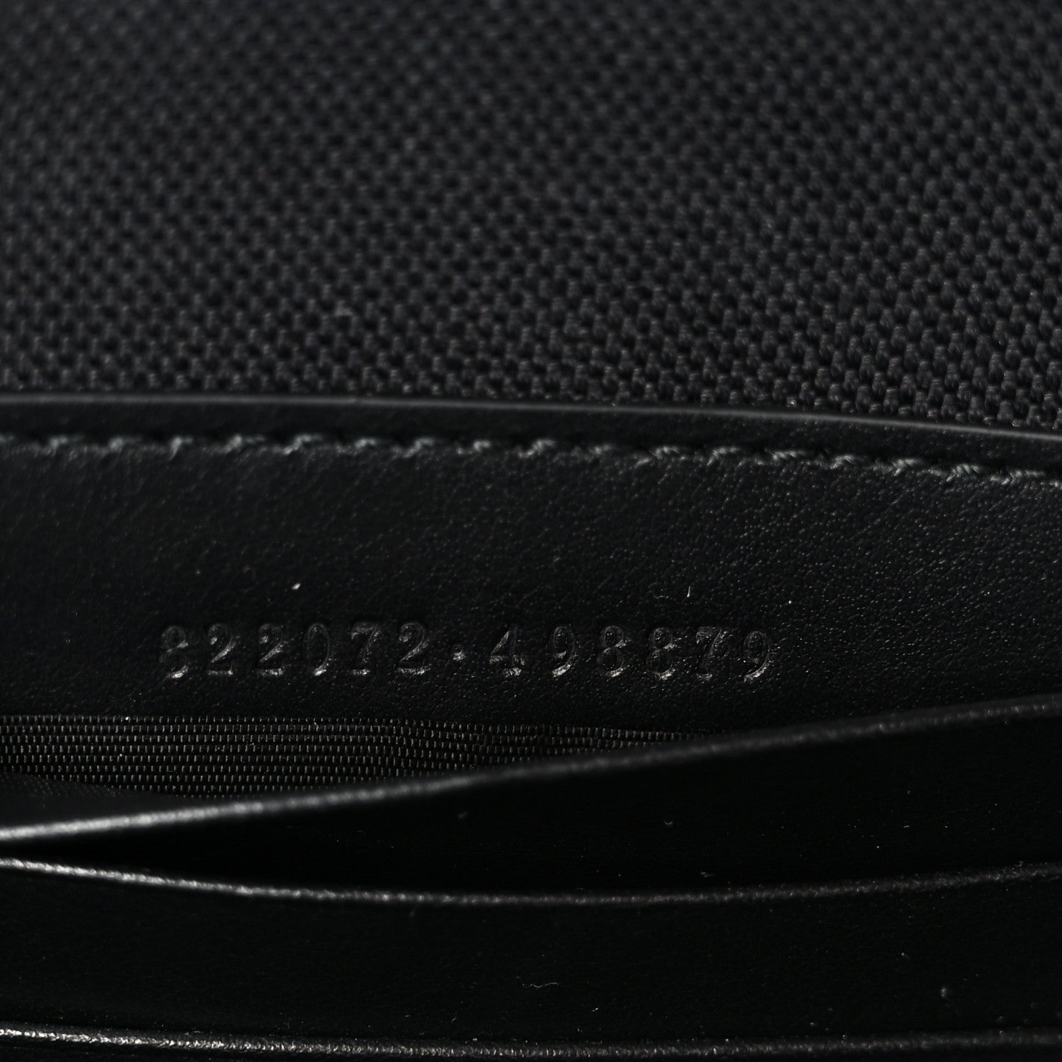 GG Supreme Monogram Calfskin Web Medium Messenger Bag Black Grey