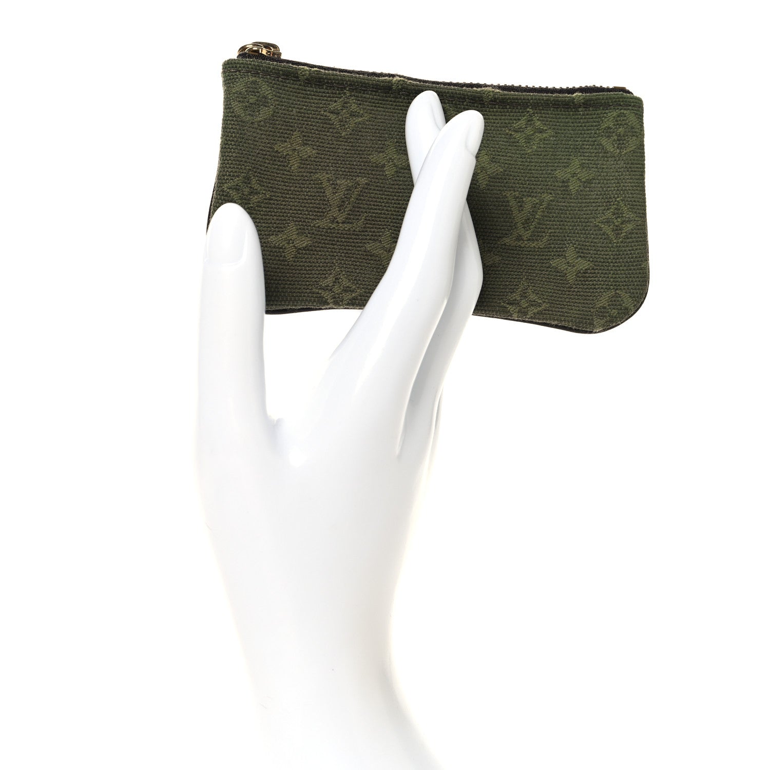 Mini Monogram Key Pouch Kaki