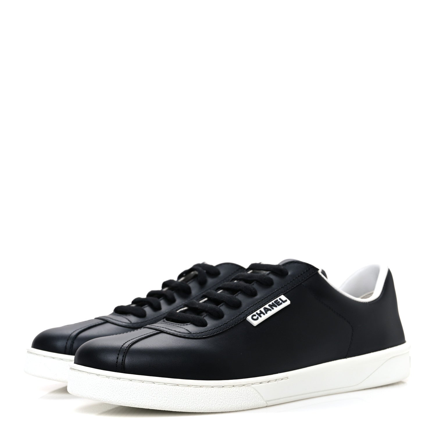Calfskin CC Womens Sneakers 40.5 Black