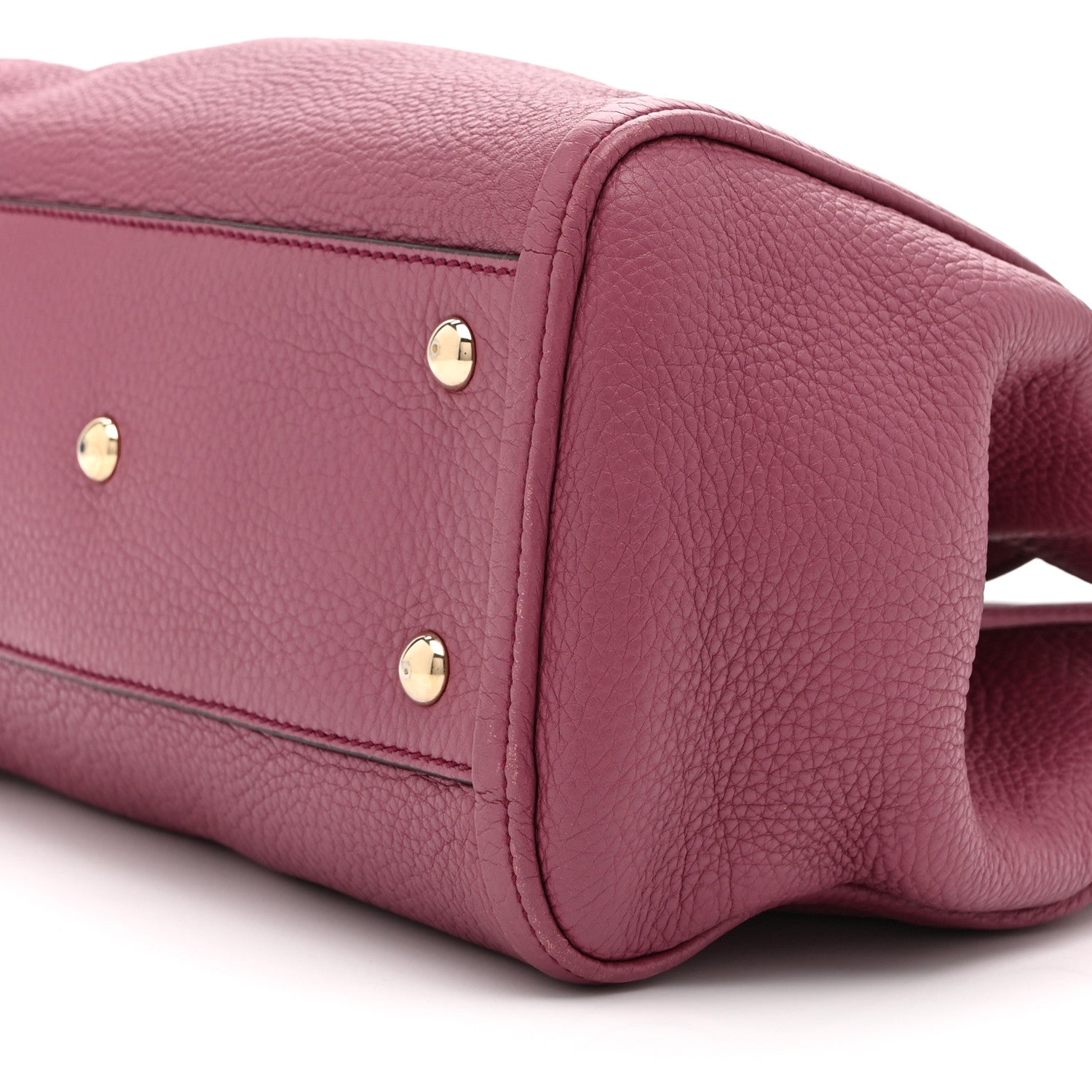 Pebbled Calfskin Small Soho Shoulder Bag Peonia Flower