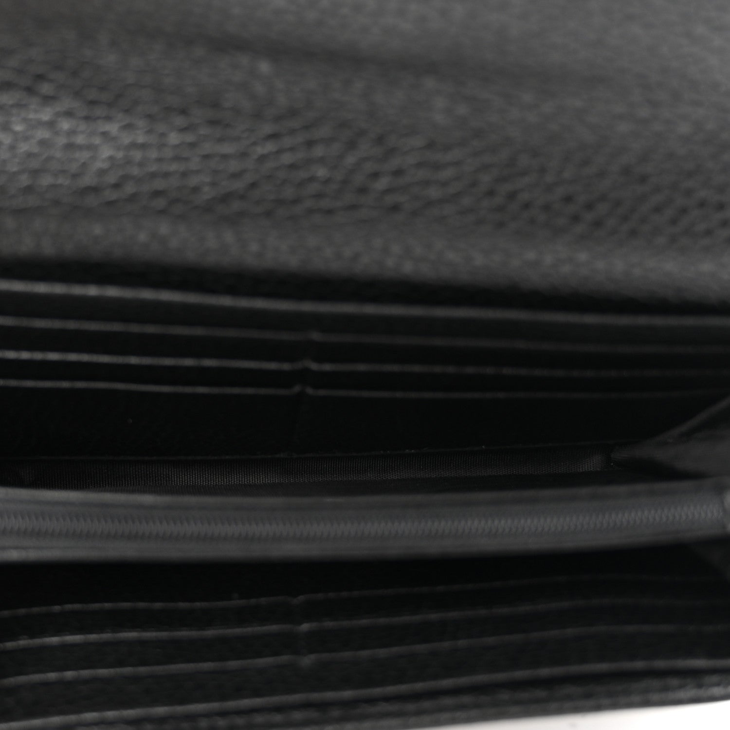 Pebbled Calfskin Large Soho Continental Wallet Black