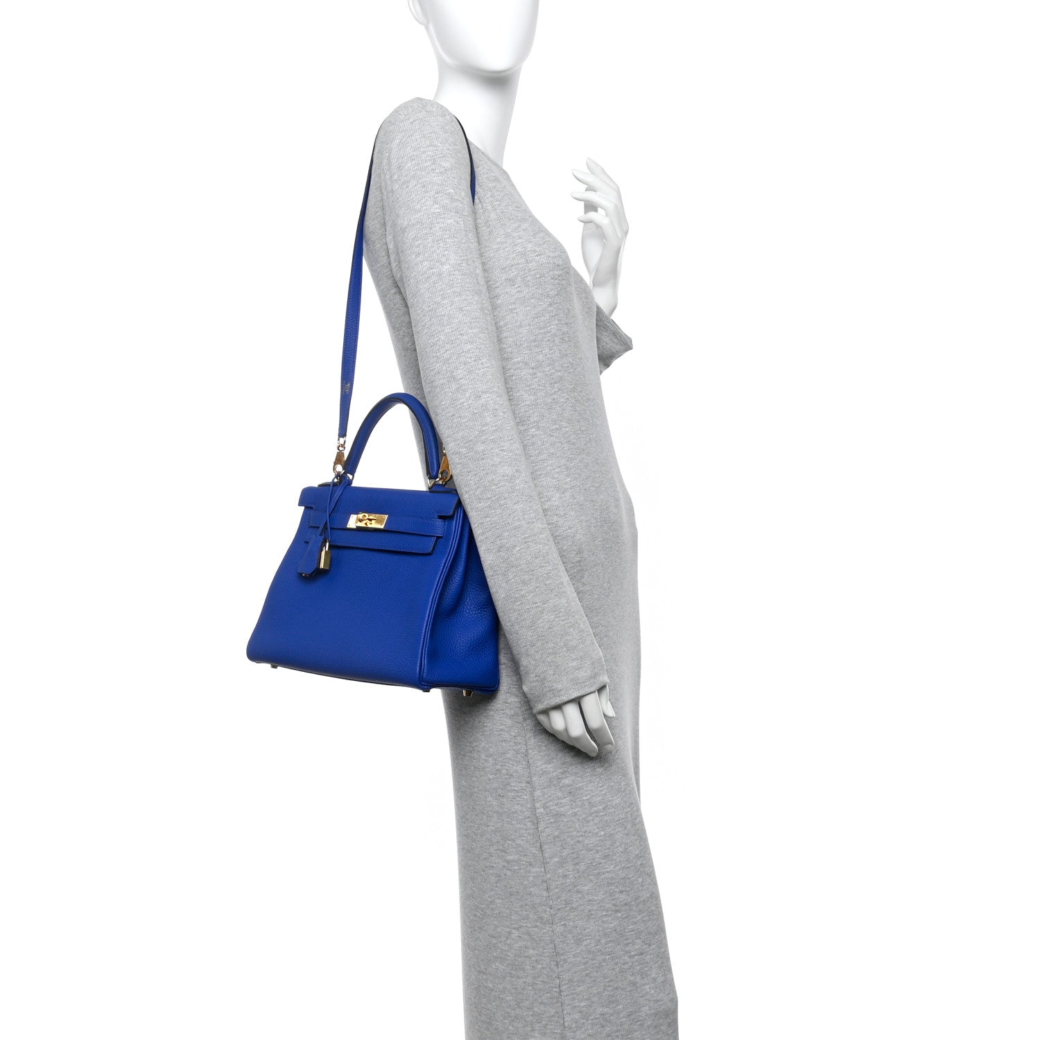 Togo Kelly Retourne 28 Bleu Royal