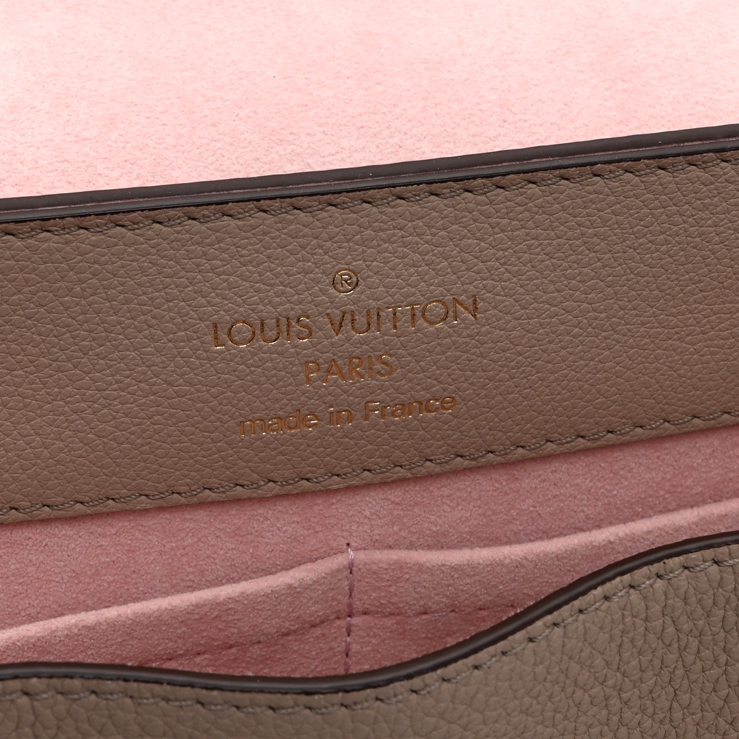 Soft Calfskin Lockme Ever MM Greige