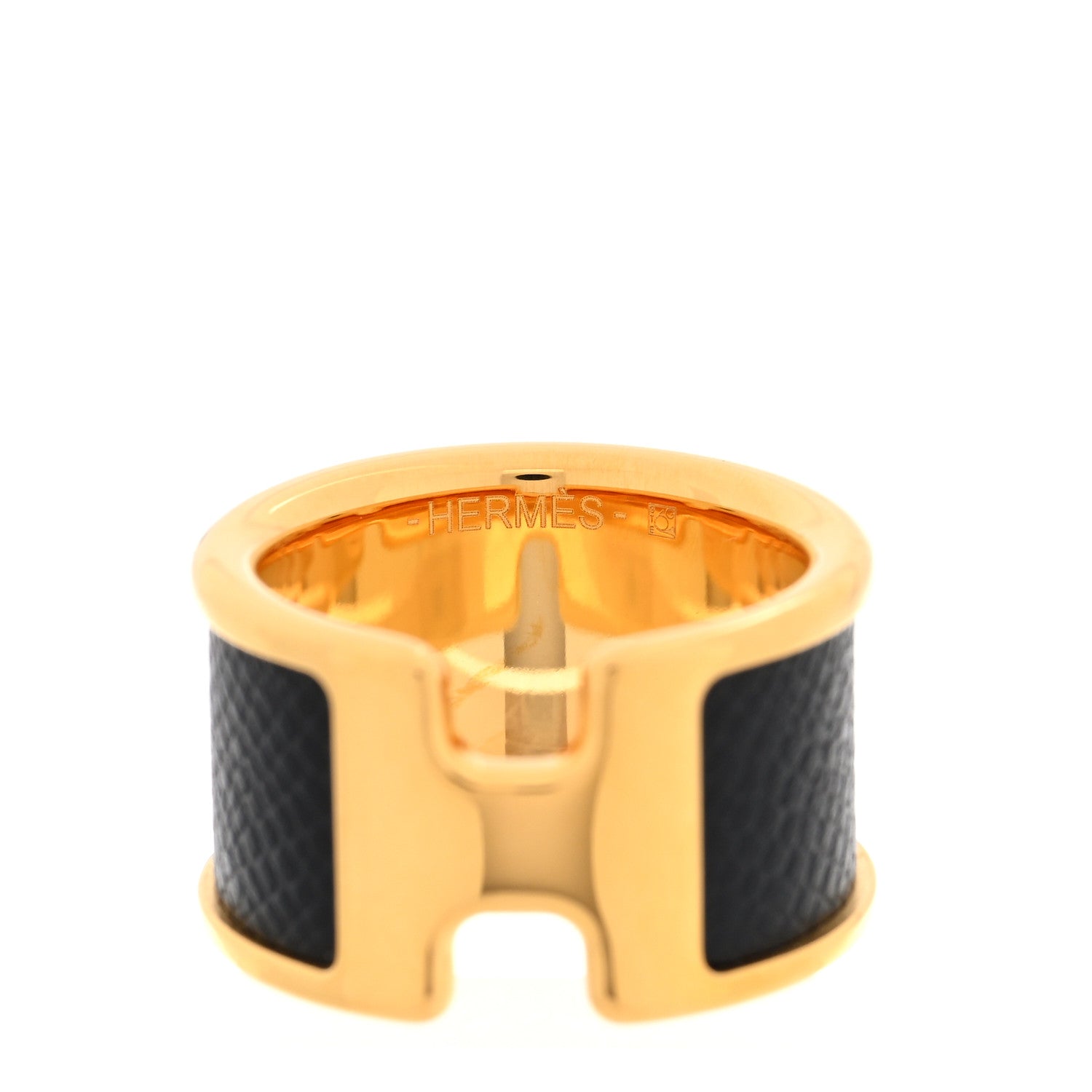 Madame Calfskin Large Olympe Ring S Black