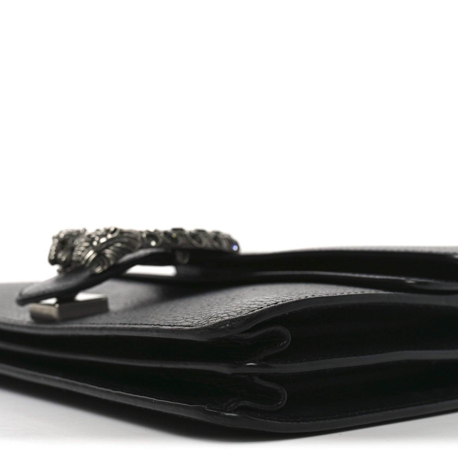 Pebbled Calfskin Small Dionysus Shoulder Bag Black