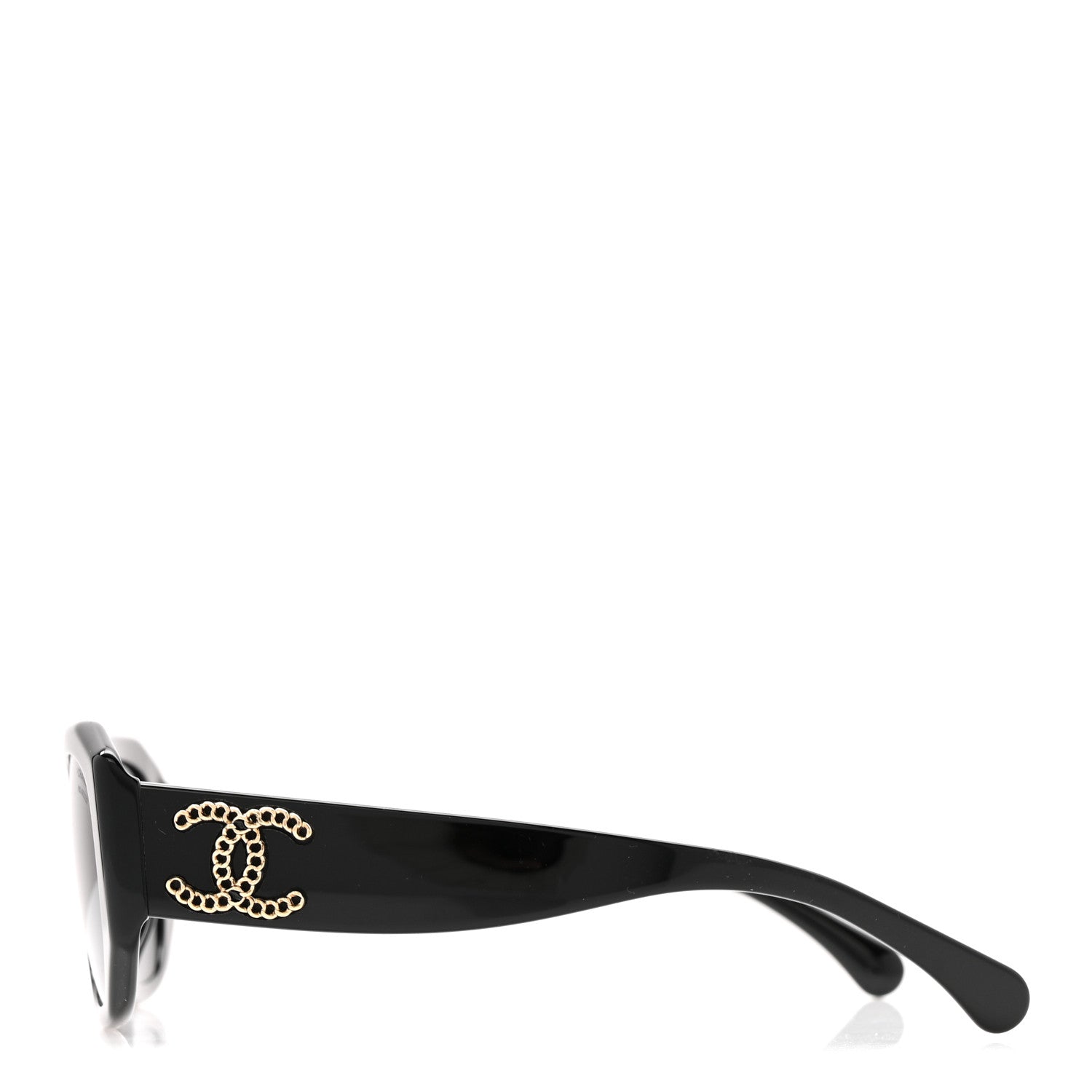 Acetate Rectangle Sunglasses 5554-A Black