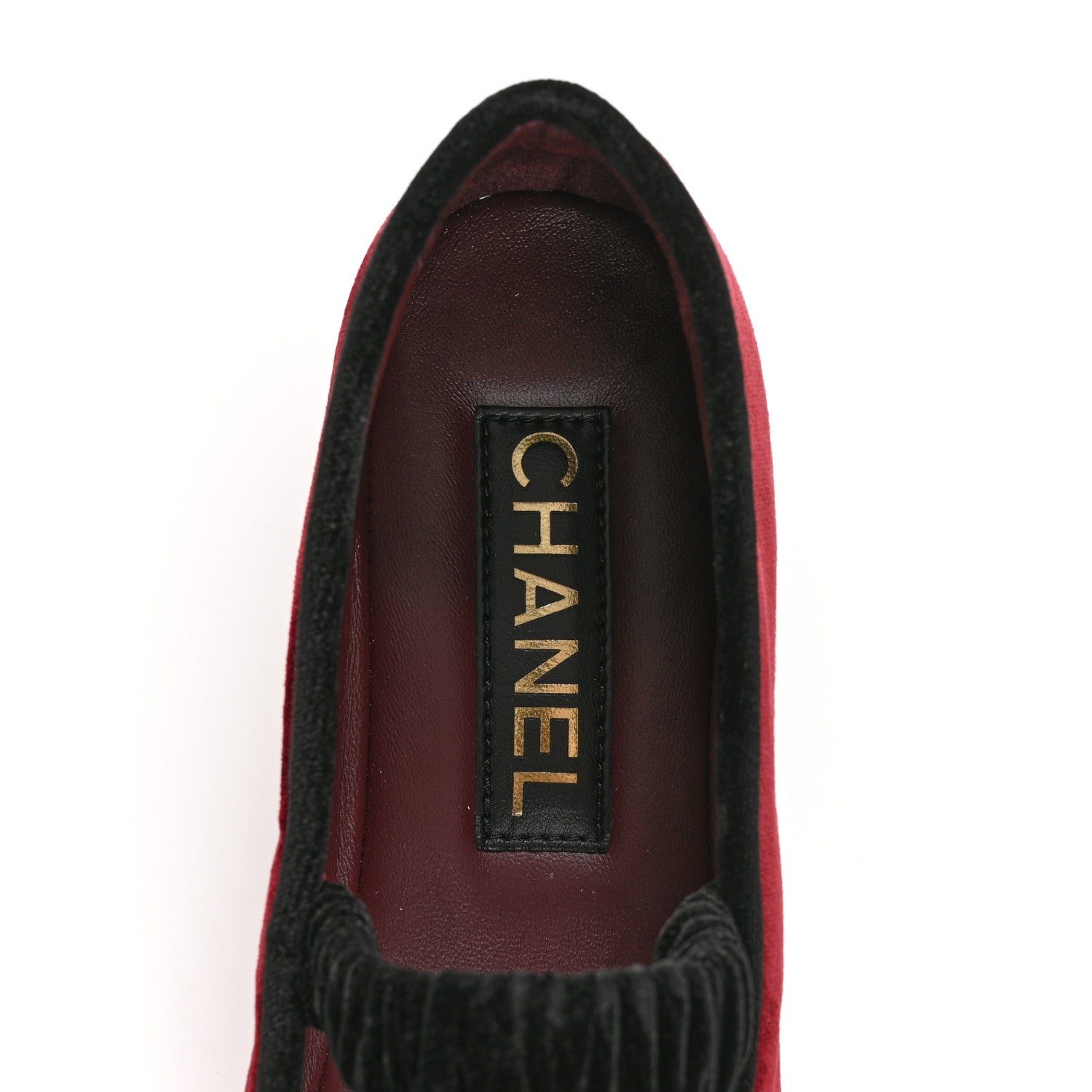 Velvet Mary Jane Flats 38 Burgundy Black