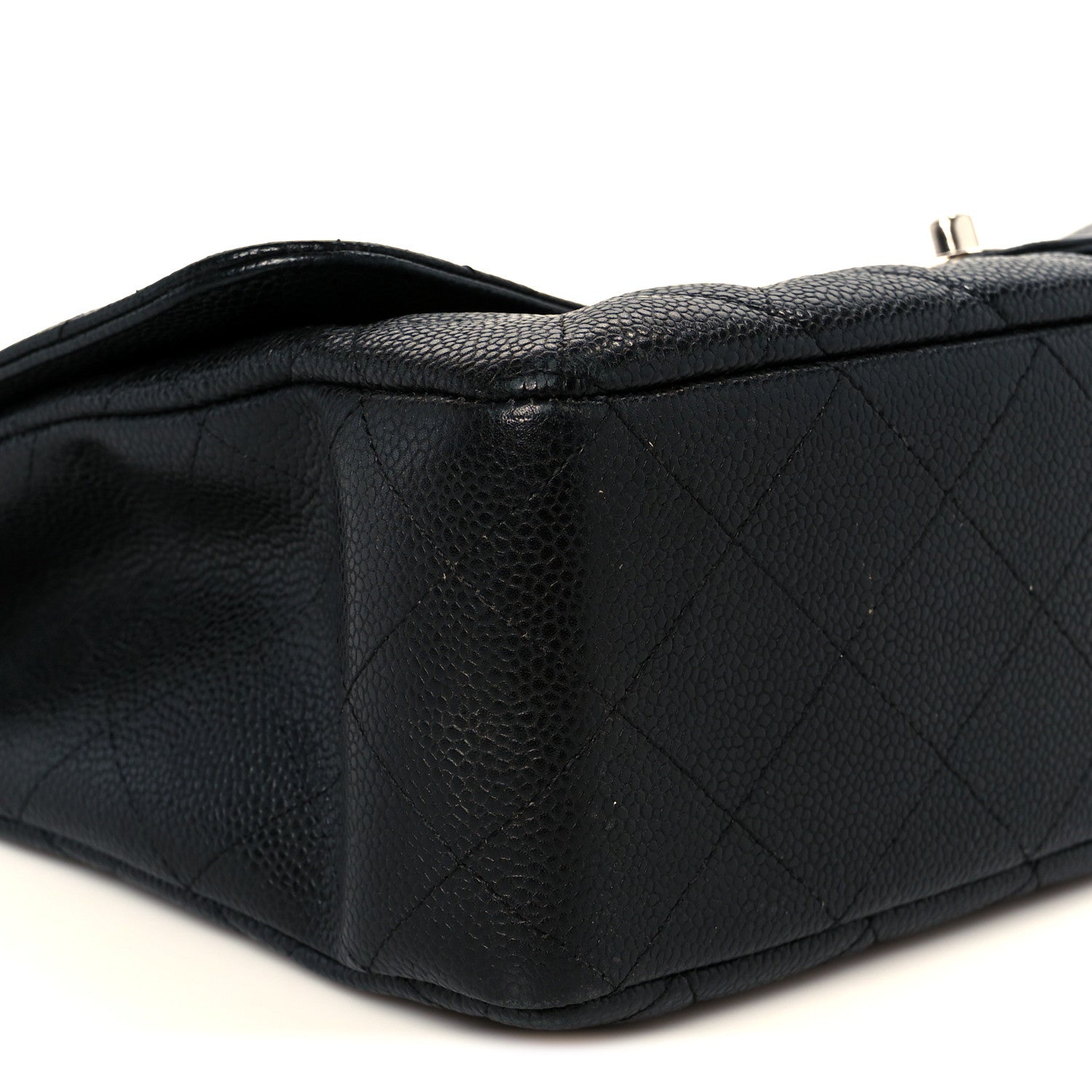 Caviar Quilted Jumbo Single Flap Black
