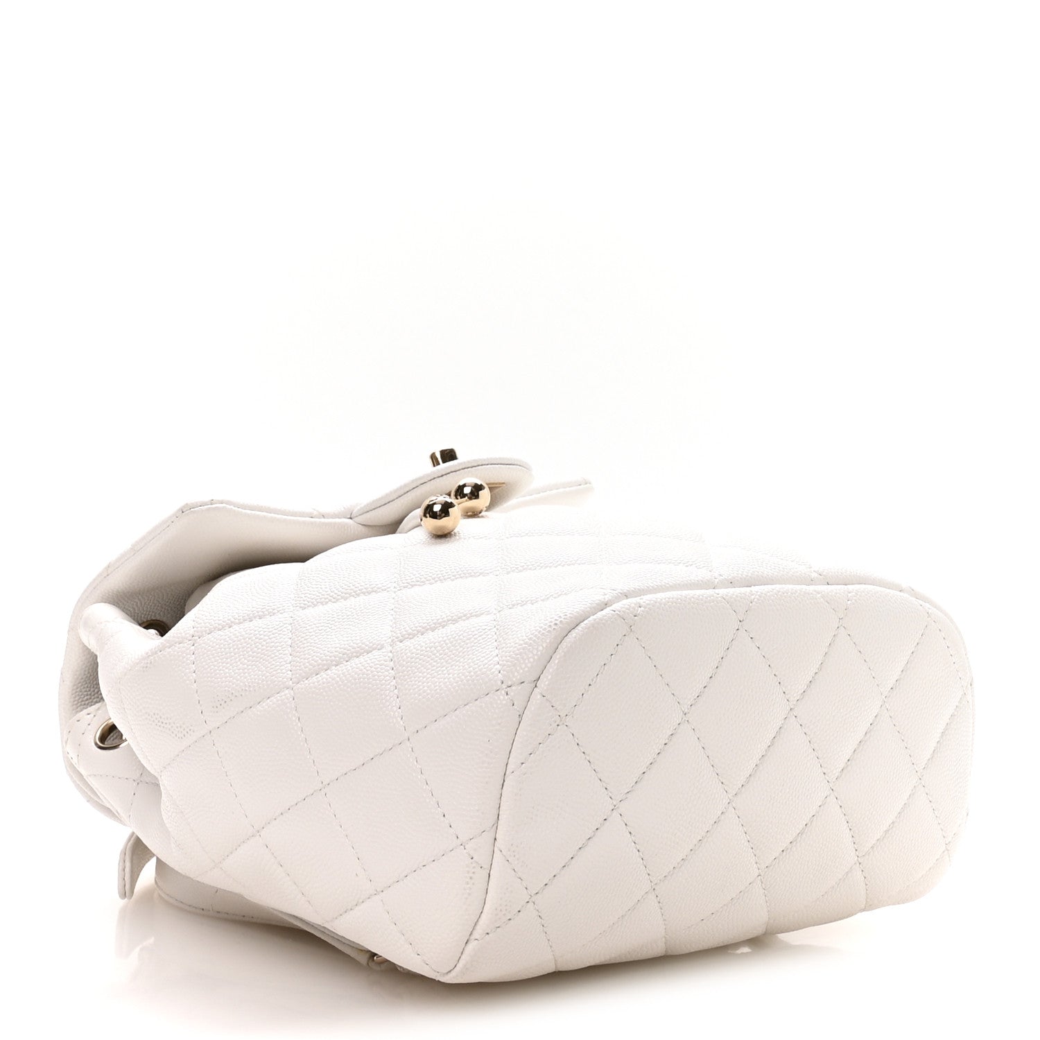 Caviar Quilted Mini Urban Spirit Backpack White