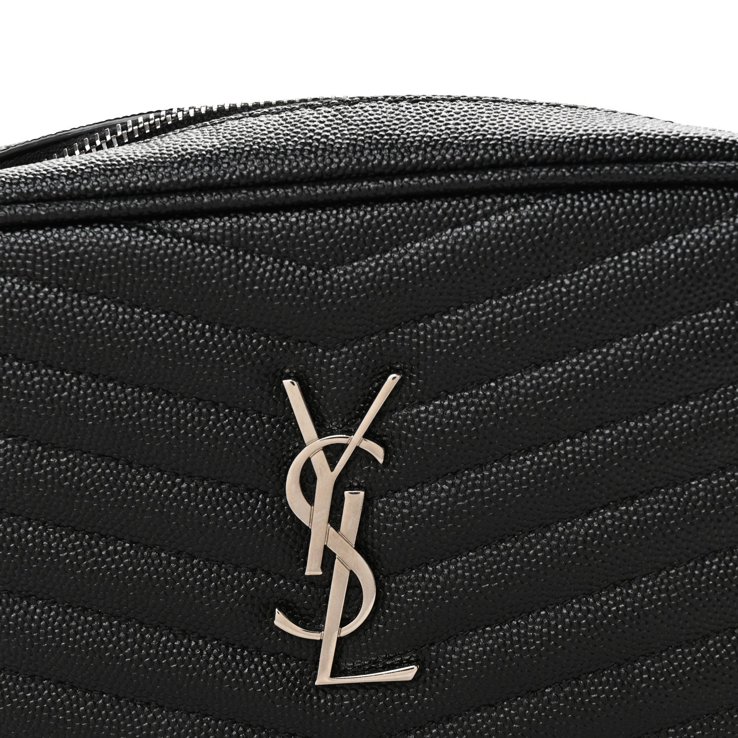 Grain De Poudre Matelasse Monogram Mini Lou Camera Bag Black