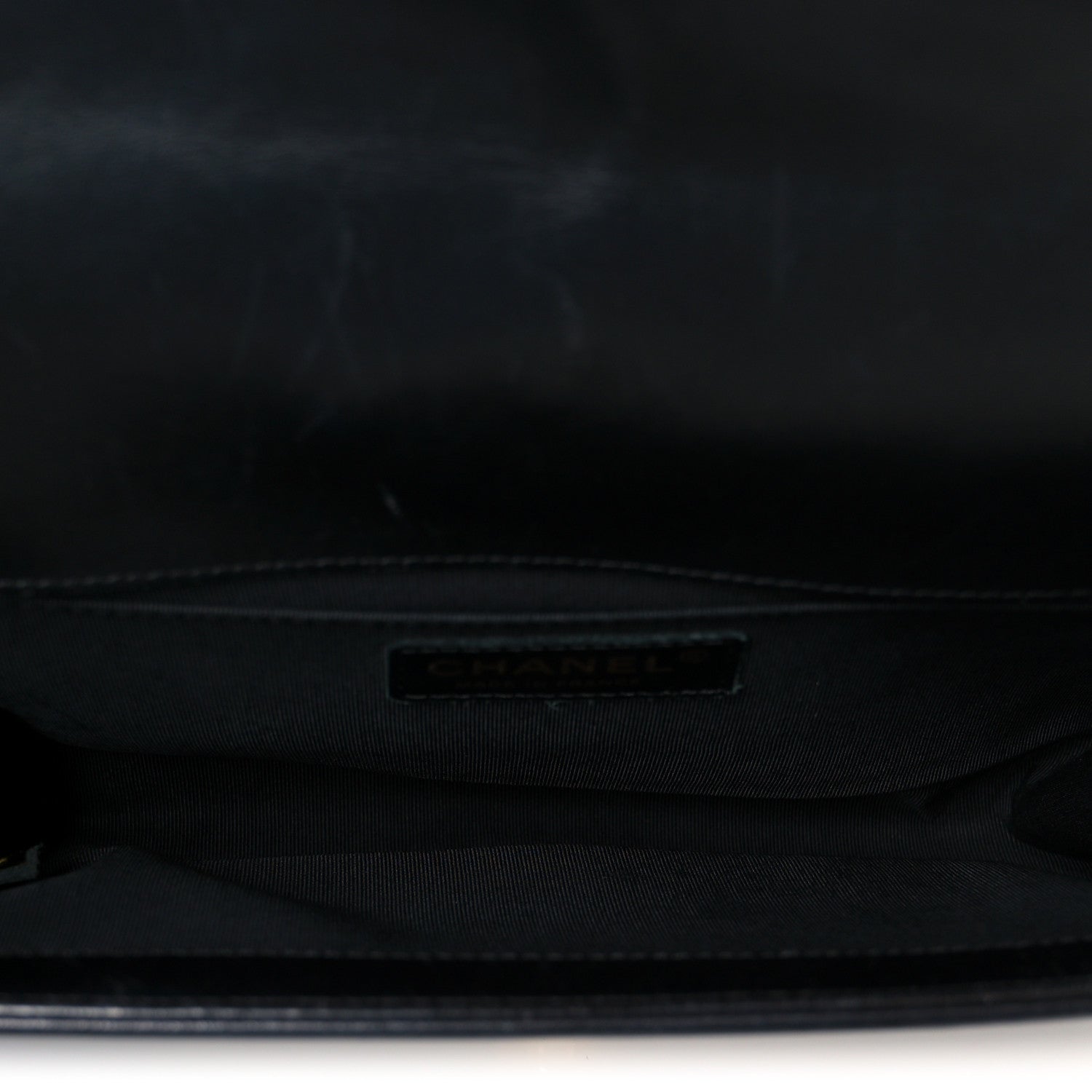 Lambskin Quilted Medium Boy Flap Black