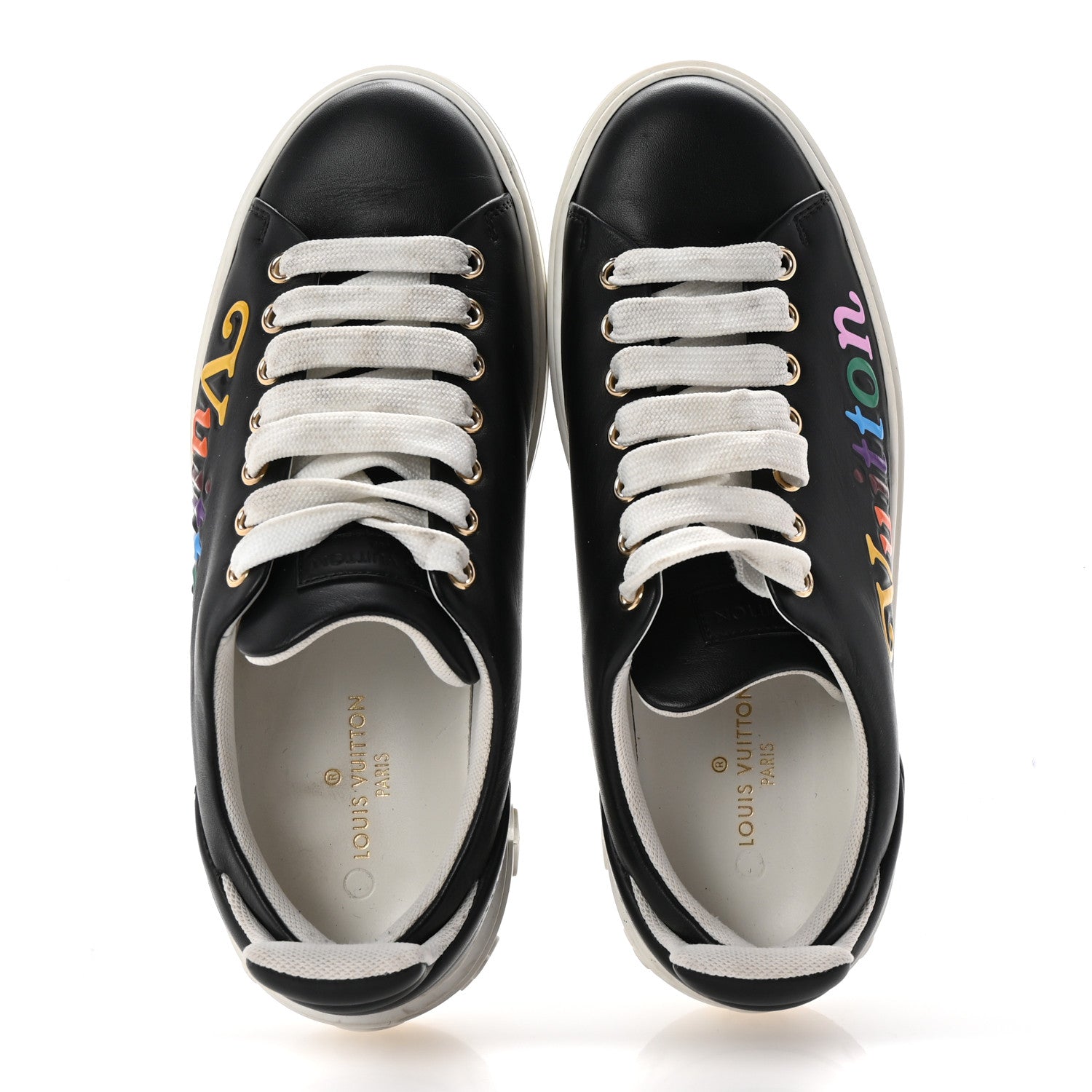 Calfskin Time Out New Wave Sneakers 36.5 Black