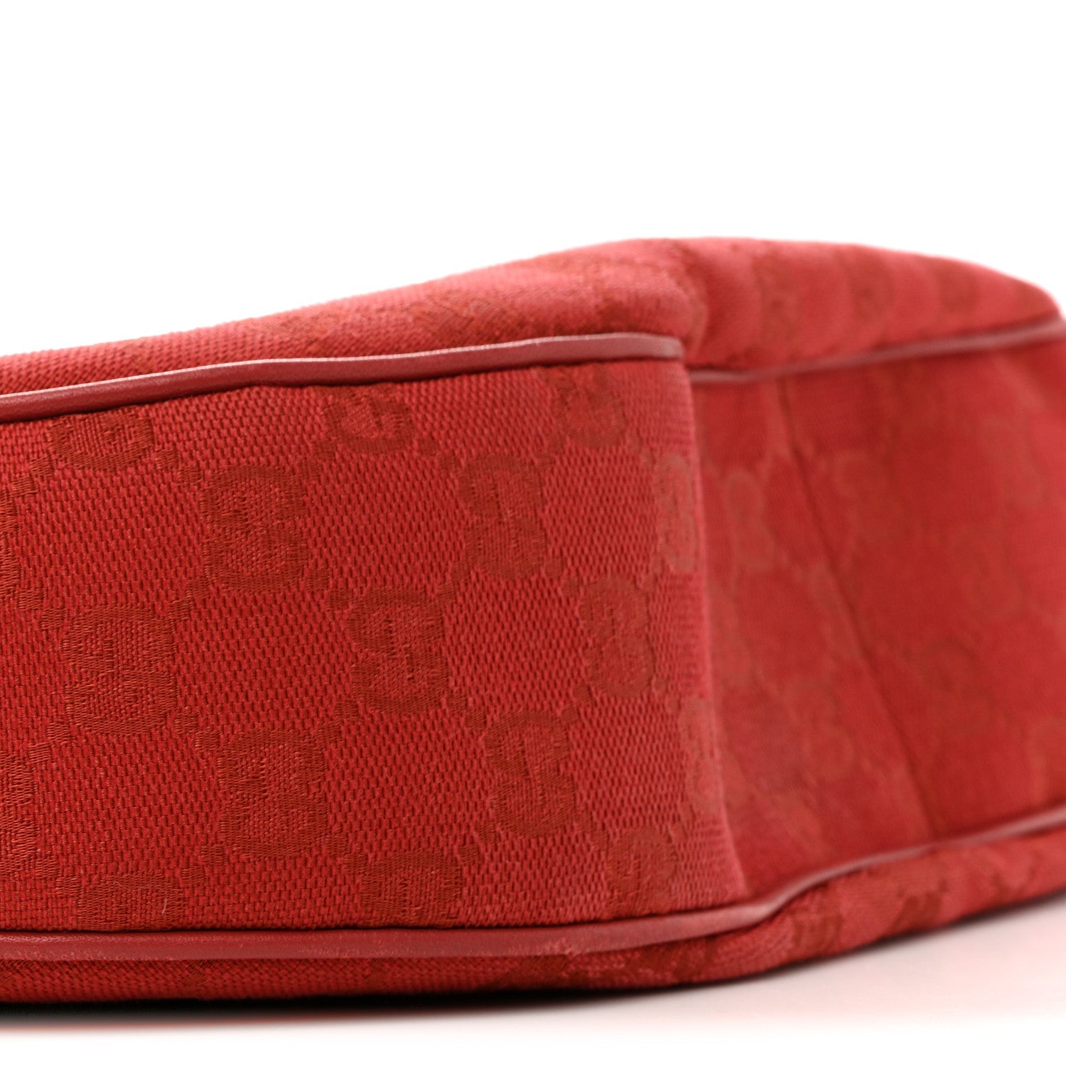 Monogram Half Moon Hobo Red