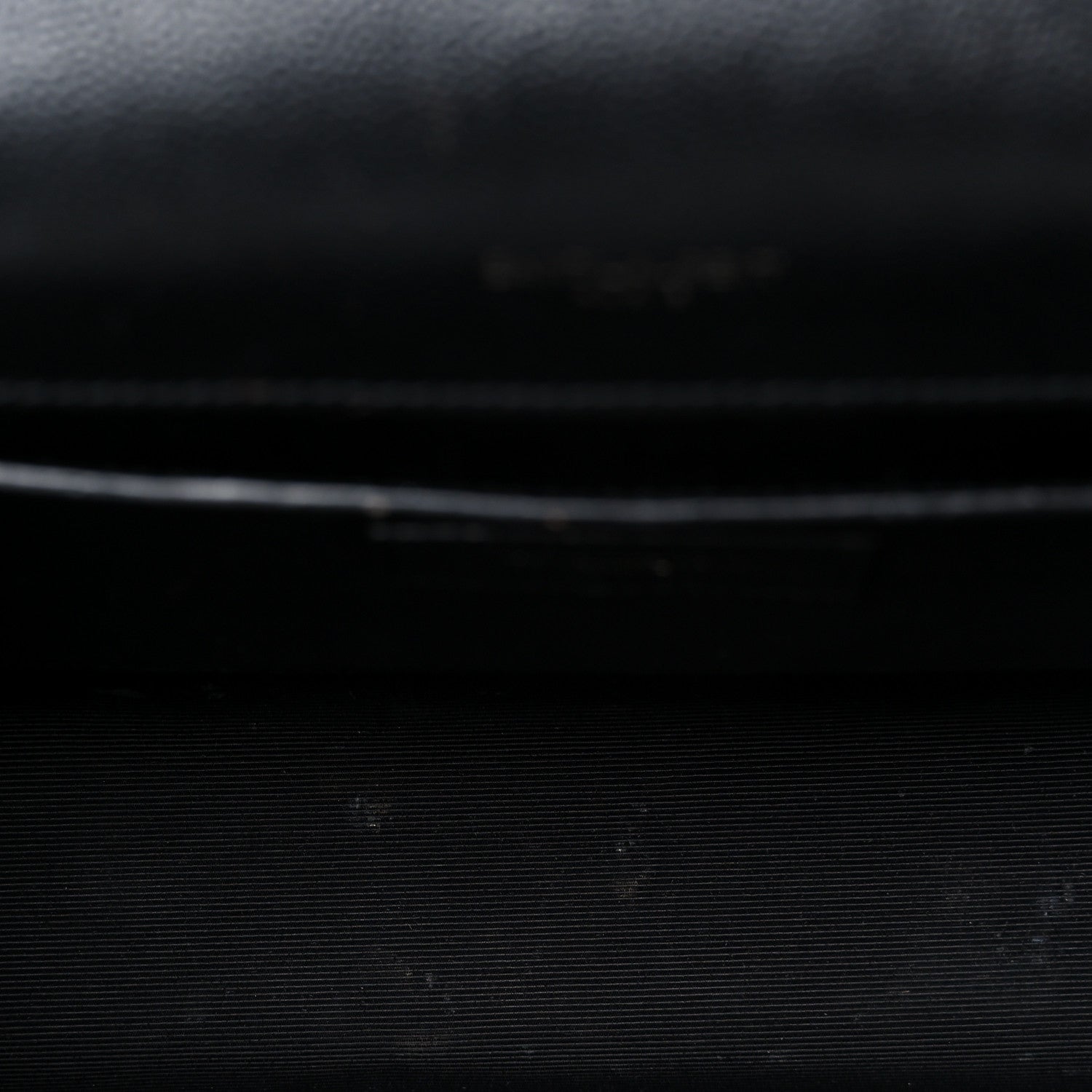 Grain De Poudre Textured Mixed Matelasse Triquilt Medium Monogram Monochrome Satchel Black