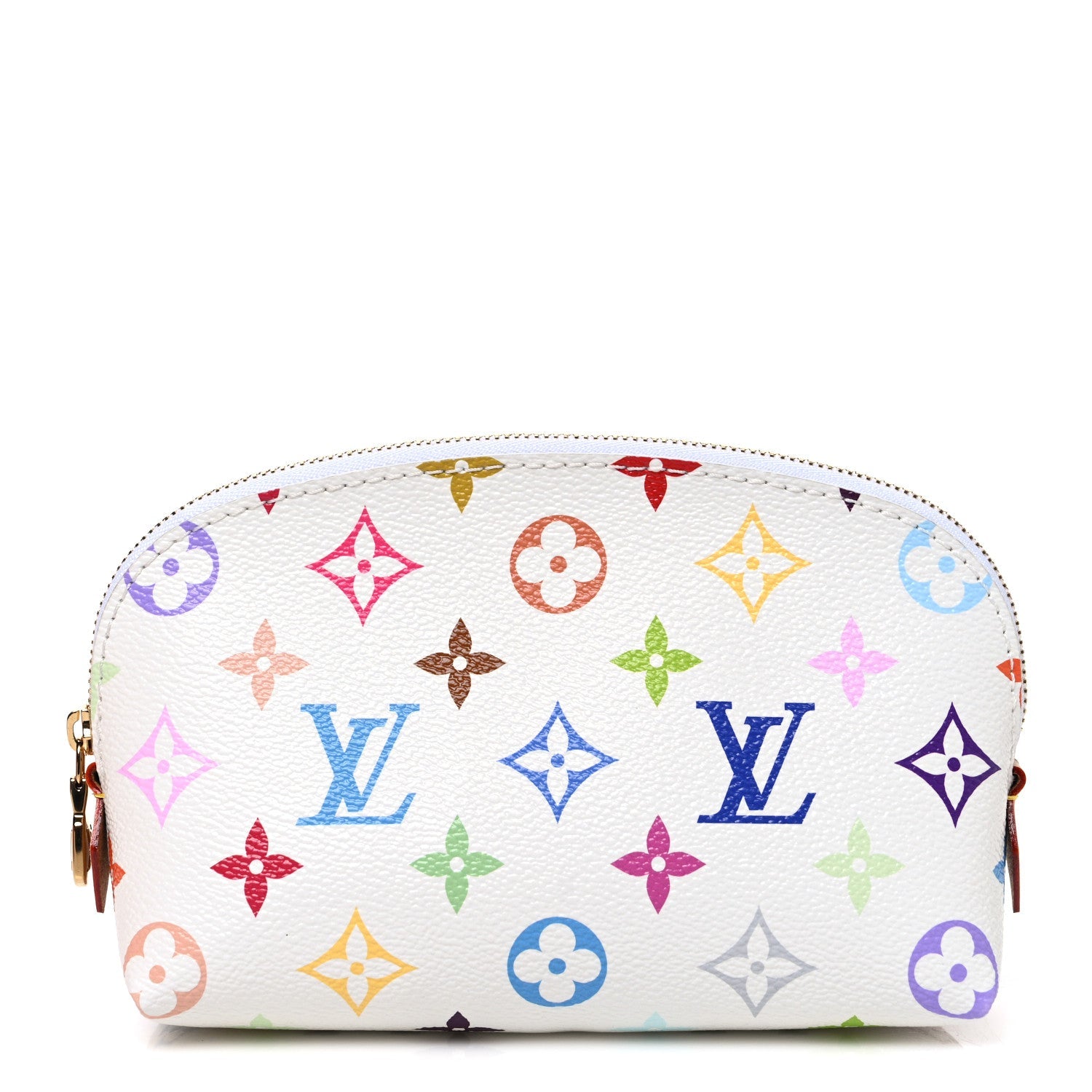 LV x TM Monogram Multicolor Cosmetic Pouch PM White