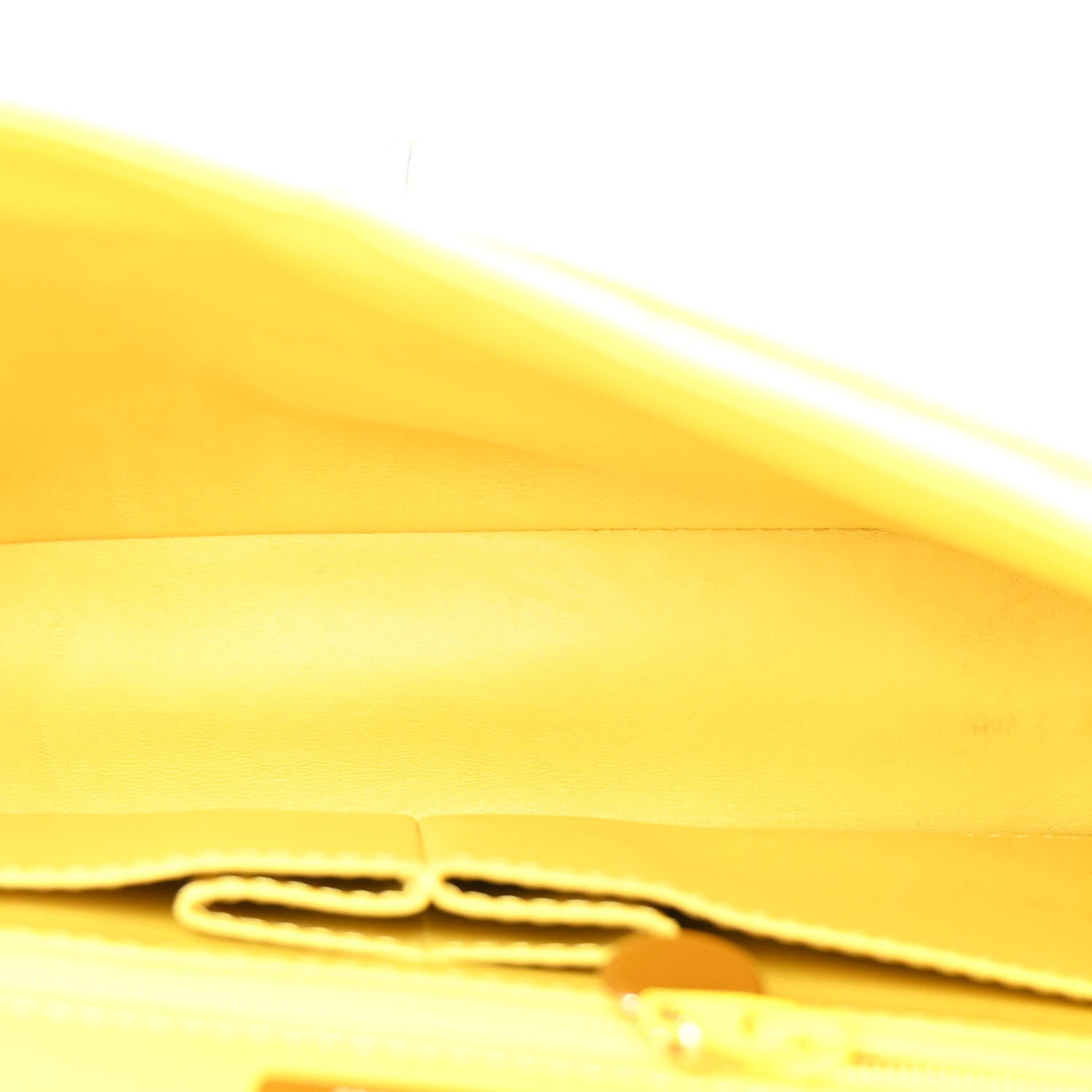 Alligator Medium Double Flap Yellow