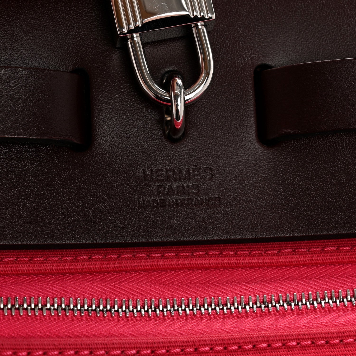 Military Toile Vache Hunter Tri-Color Herbag Zip Retourne 31 PM Rouge H Rouge Sellier Rose Mexico