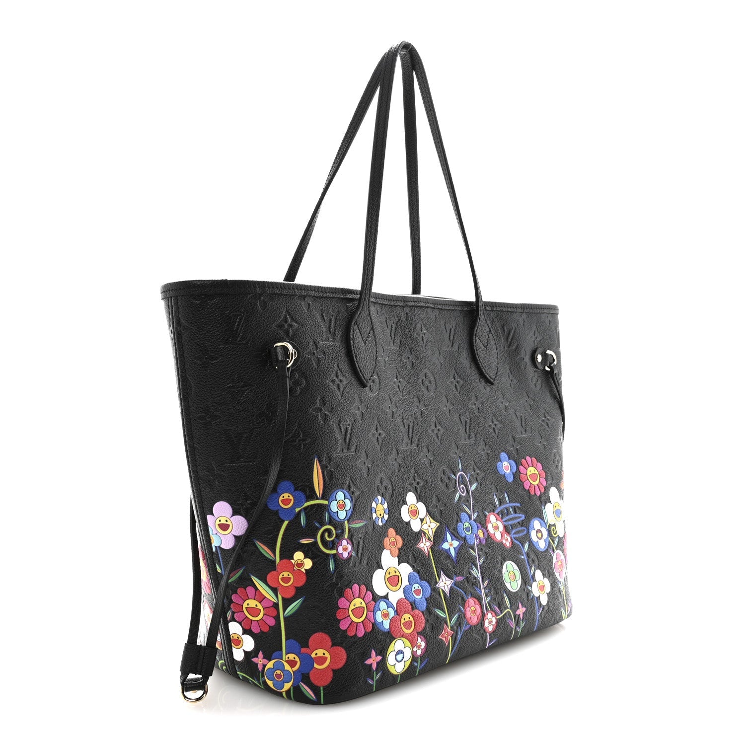 LV X TM Empreinte Flowers Neverfull MM Black