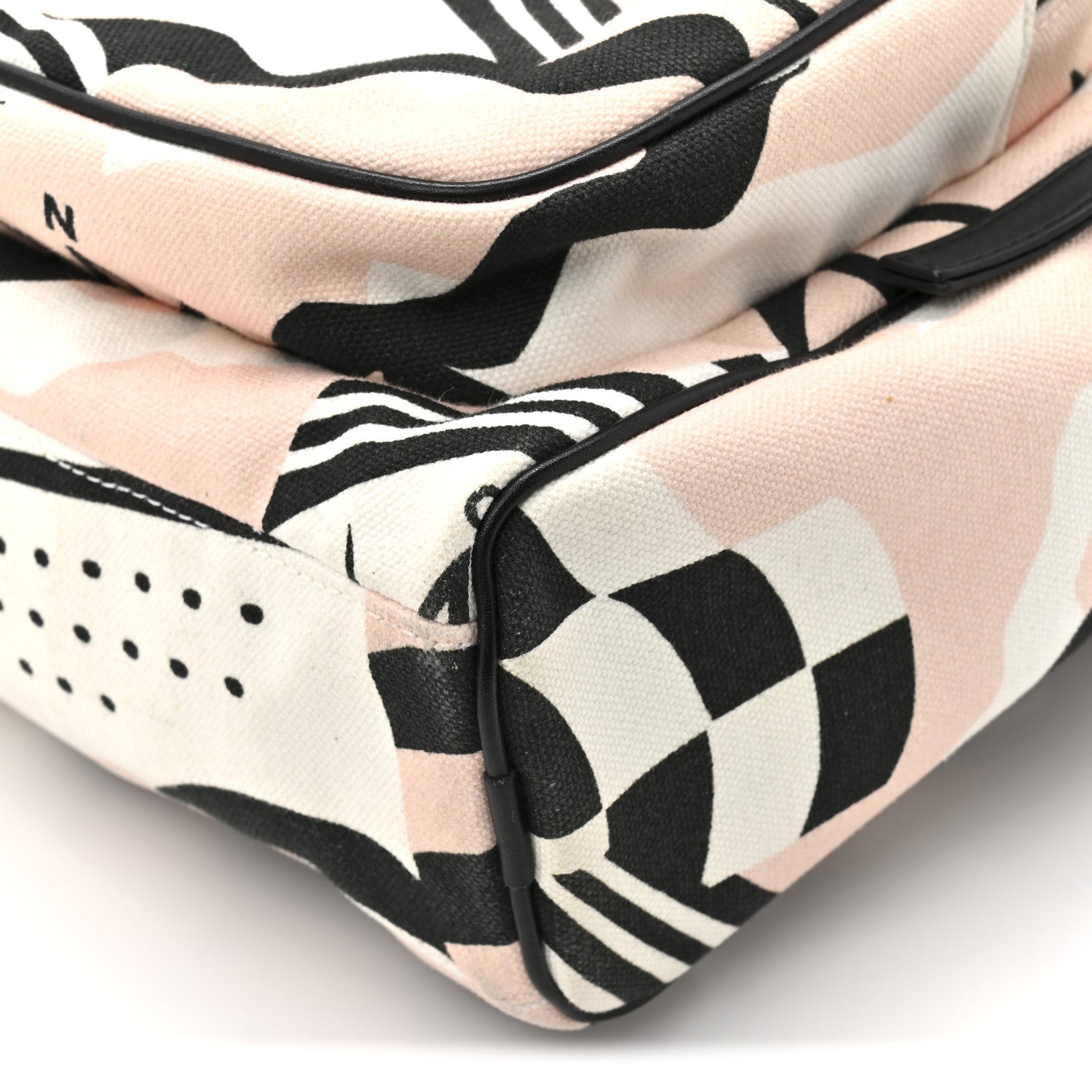 Canvas Cruise La Pausa Print Backpack Pink White Black
