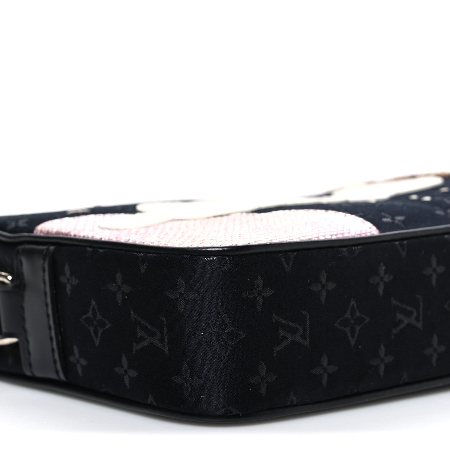 Satin Mini Monogram Conte De Fees Pochette Black